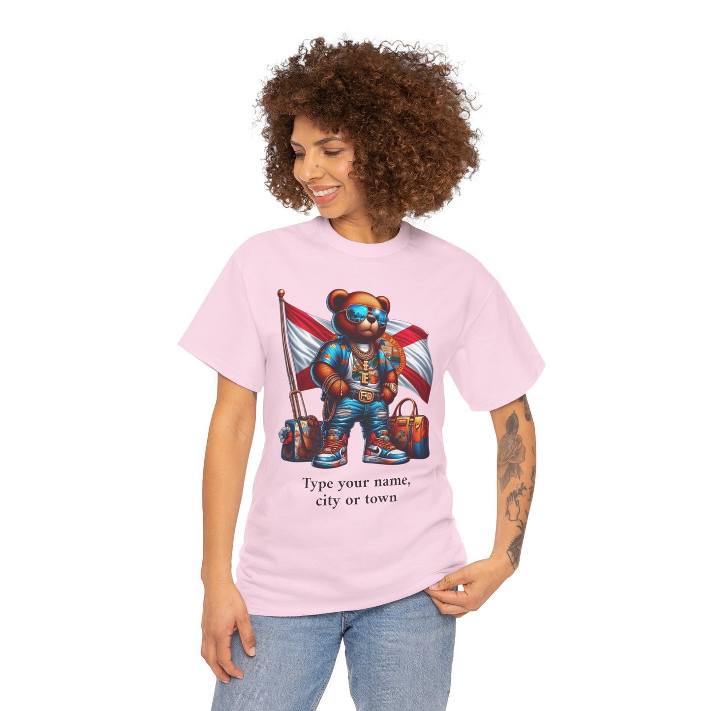 Florida Drip Bear (3) – Luxury Streetwear Graphic Tee - Personalized Unisex Shirt, also for Kids
