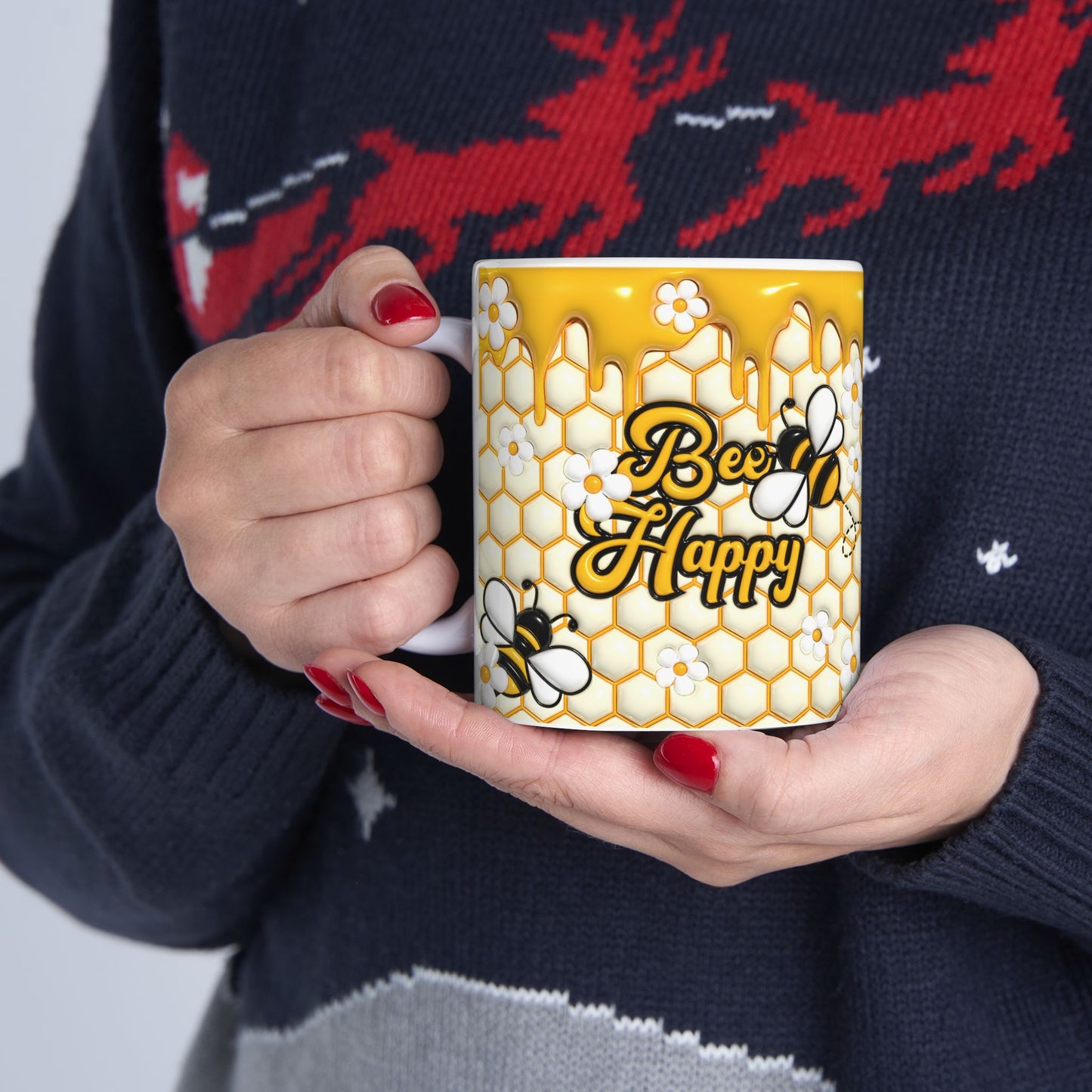 "Honeybee" Ceramic Mug (11oz, 15oz)