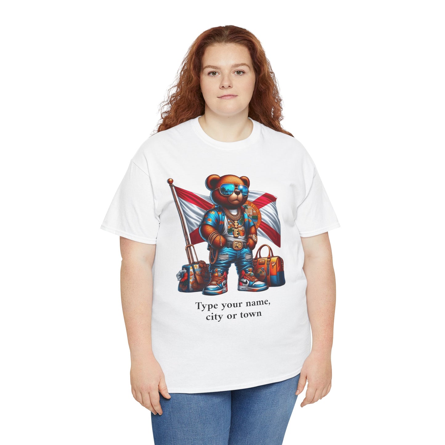 Florida Drip Bear (3) – Luxury Streetwear Graphic Tee - Personalized Unisex Shirt, also for Kids