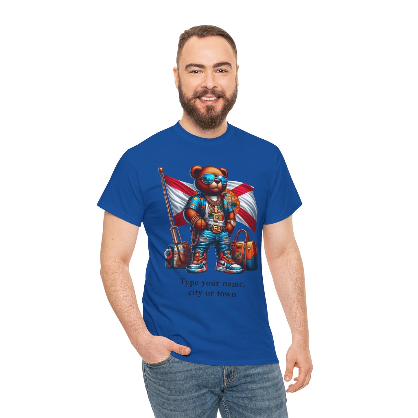 Florida Drip Bear (3) – Luxury Streetwear Graphic Tee - Personalized Unisex Shirt, also for Kids