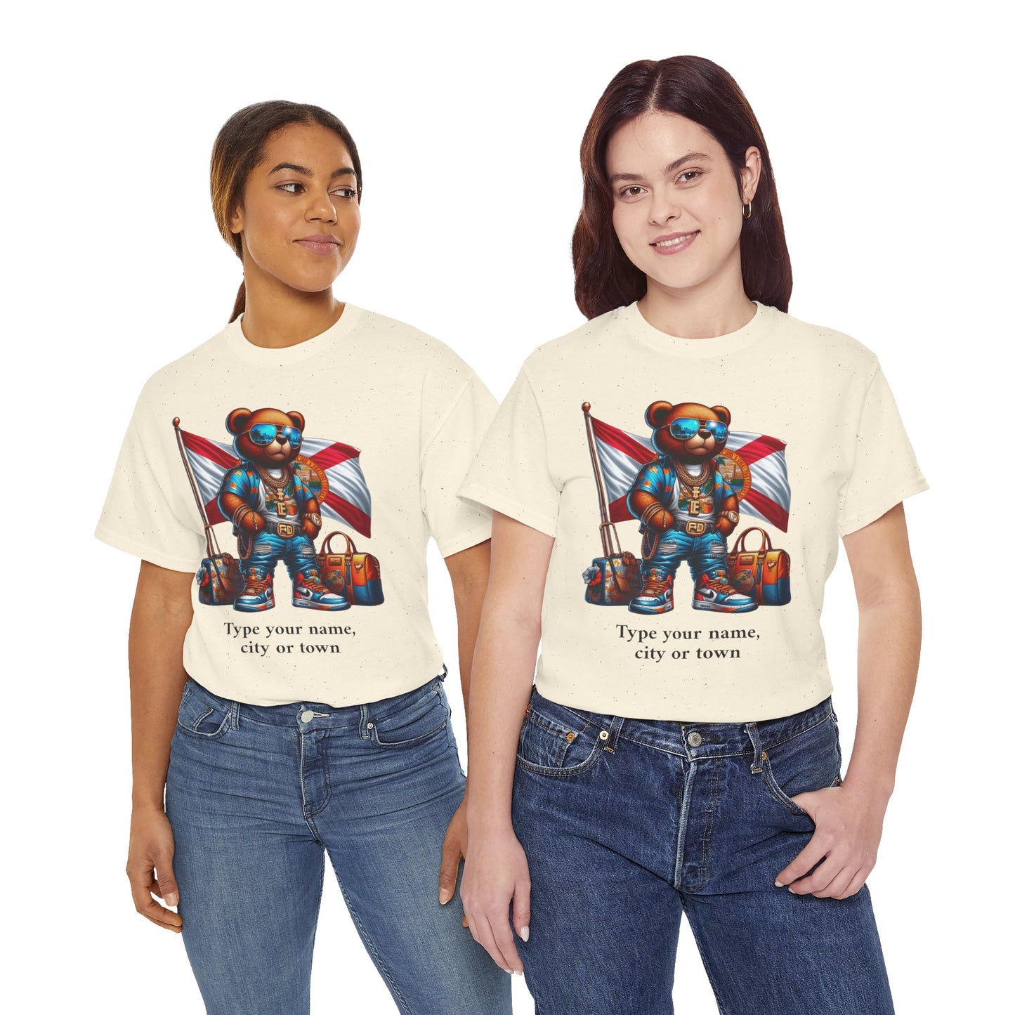 Florida Drip Bear (3) – Luxury Streetwear Graphic Tee - Personalized Unisex Shirt, also for Kids