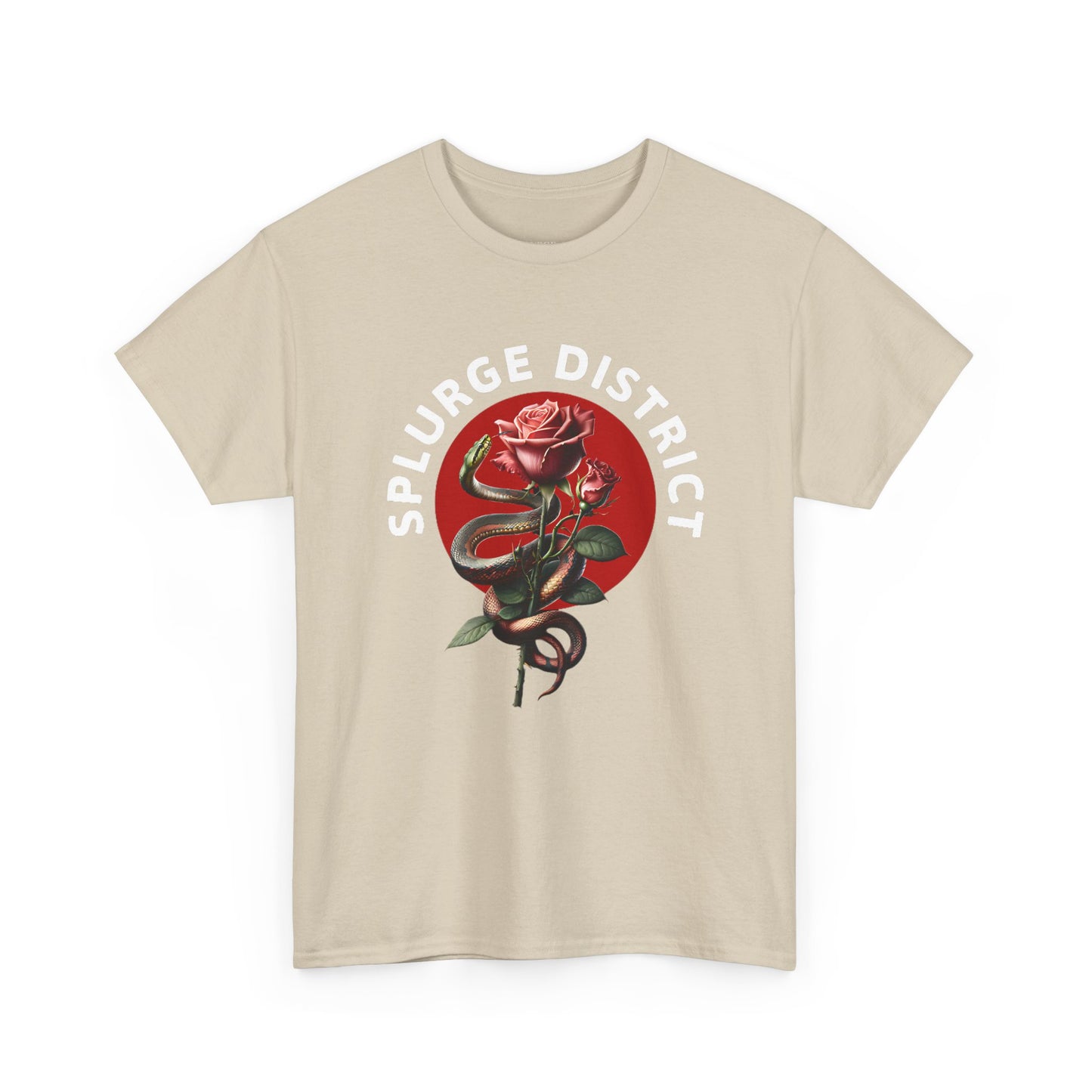 Splurge District Graphic Tee - with Rose Design