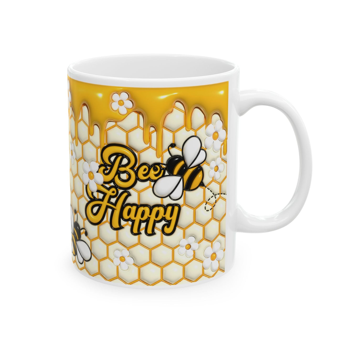 "Honeybee" Ceramic Mug (11oz, 15oz)