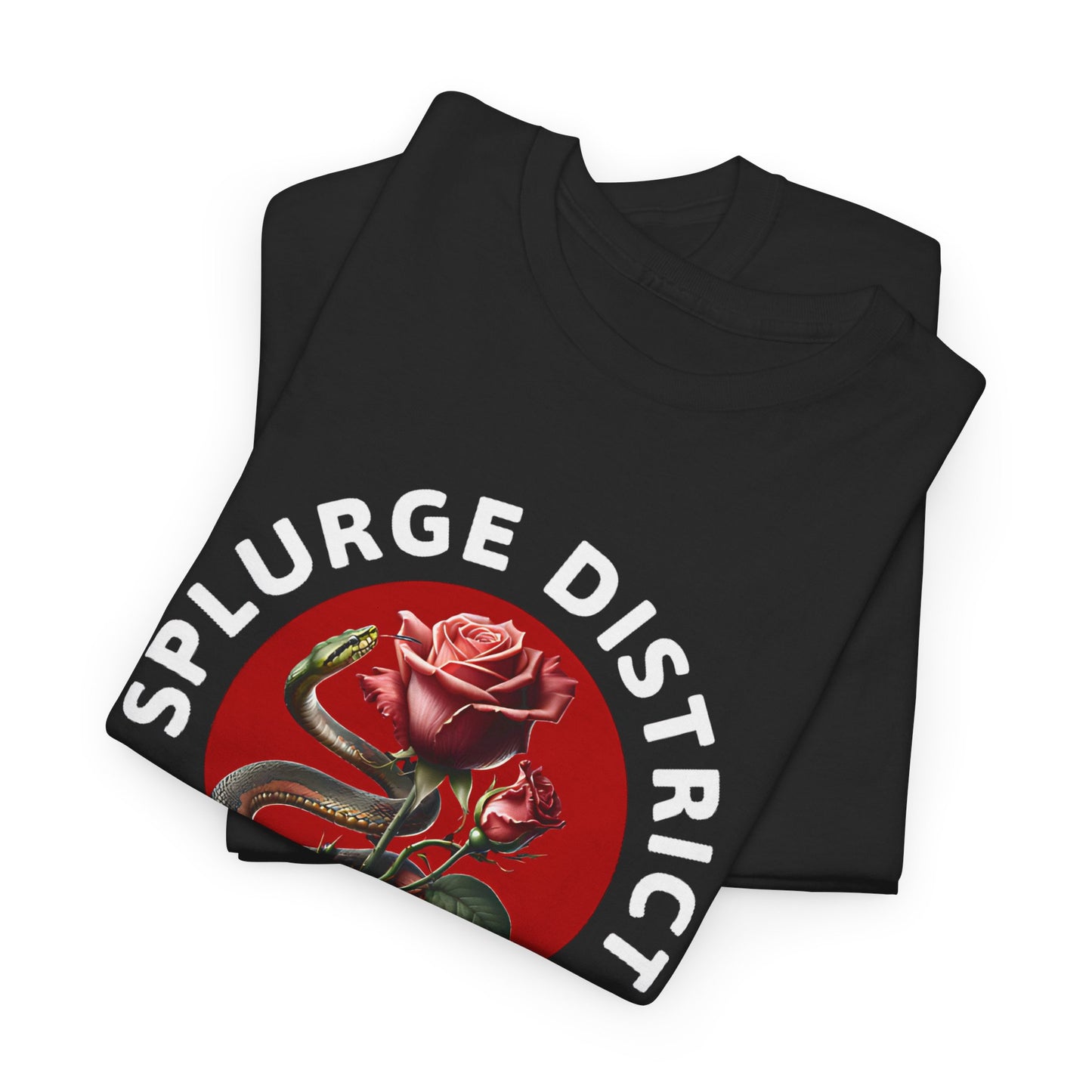 Splurge District Graphic Tee - with Rose Design