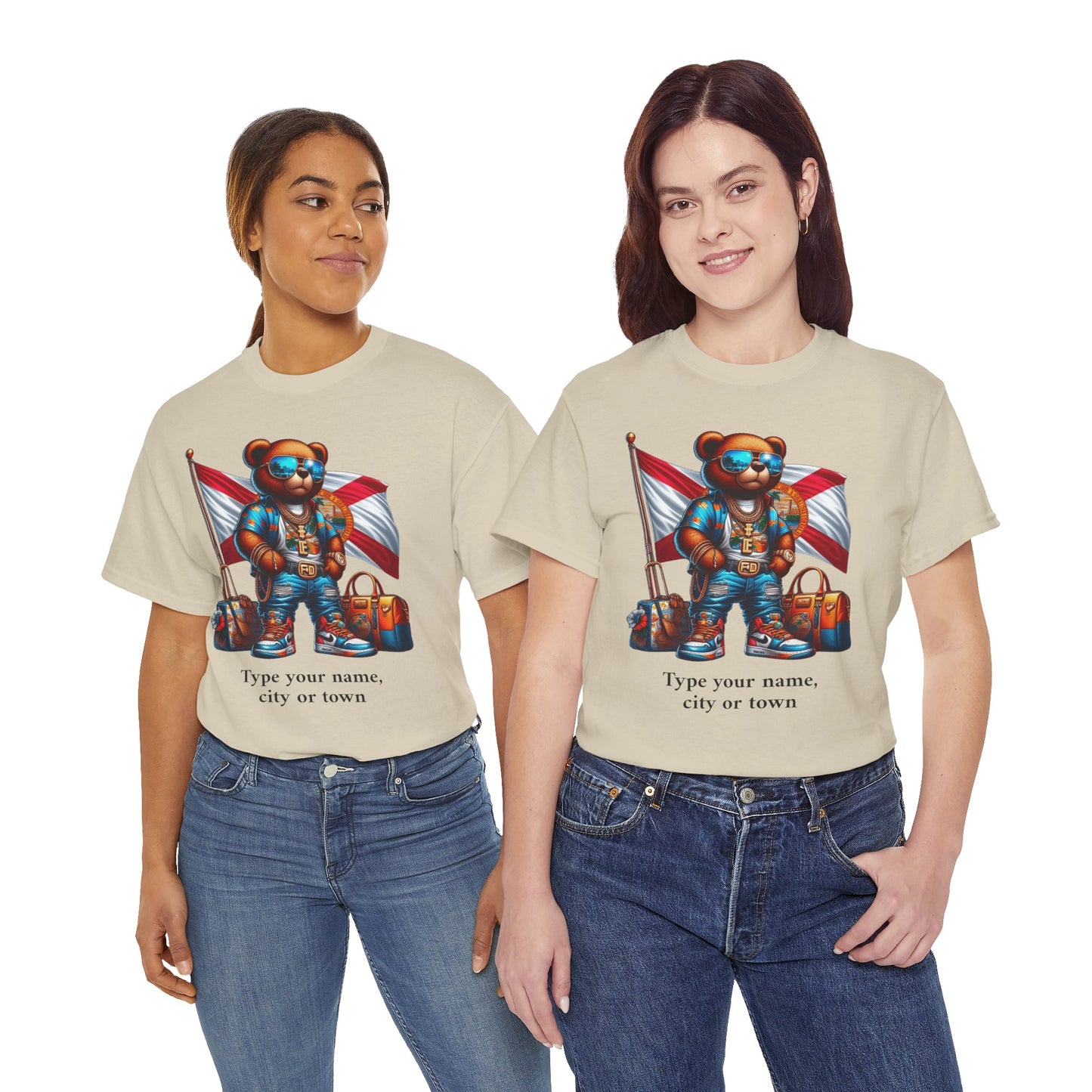 Florida Drip Bear (3) – Luxury Streetwear Graphic Tee - Personalized Unisex Shirt, also for Kids