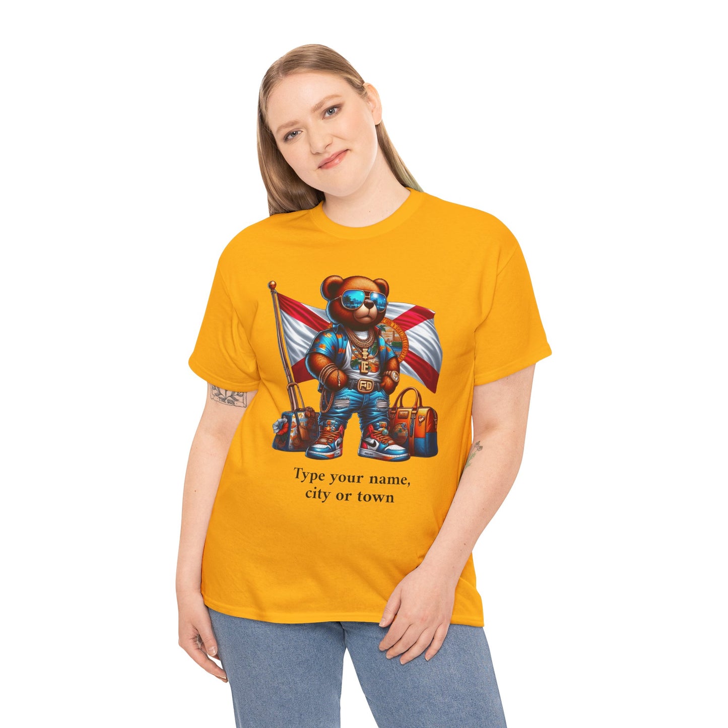 Florida Drip Bear (3) – Luxury Streetwear Graphic Tee - Personalized Unisex Shirt, also for Kids