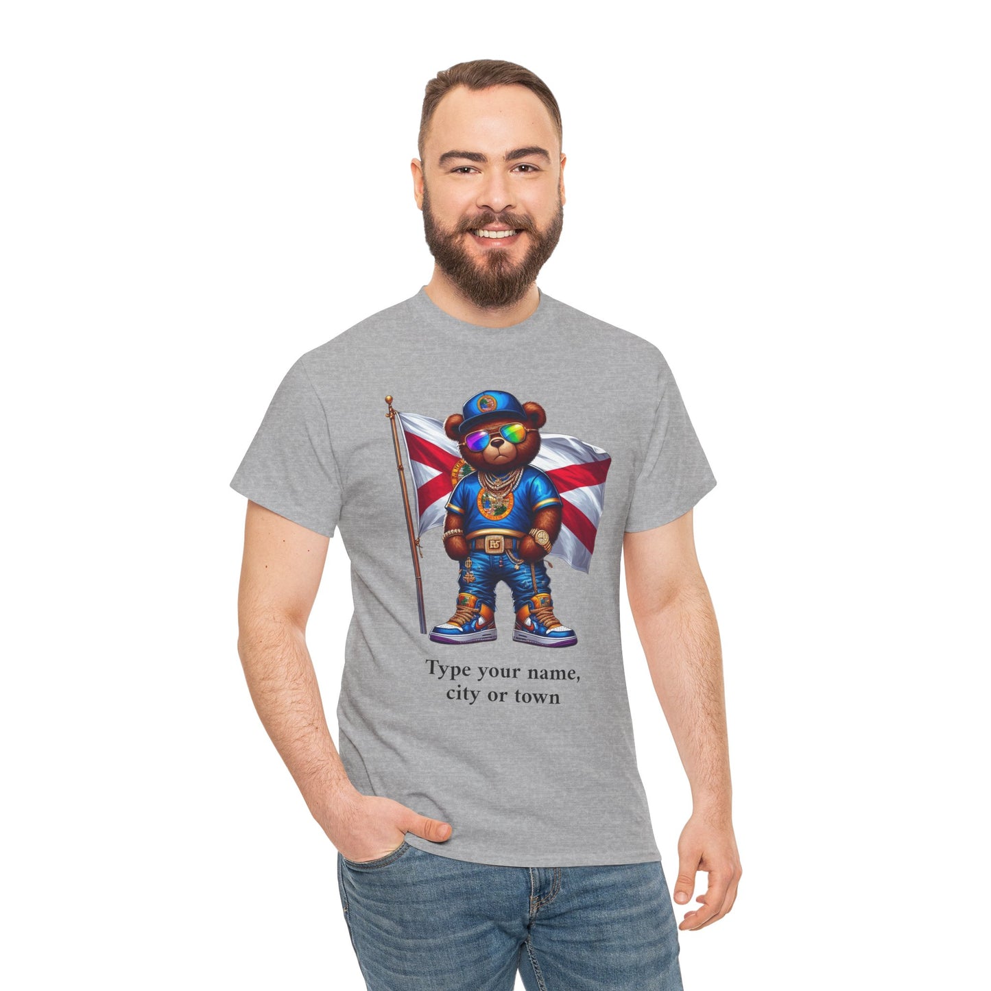 Florida Drip Bear #2 – Luxury Streetwear Graphic Tee - Personalized Unisex Shirt, also for Kids