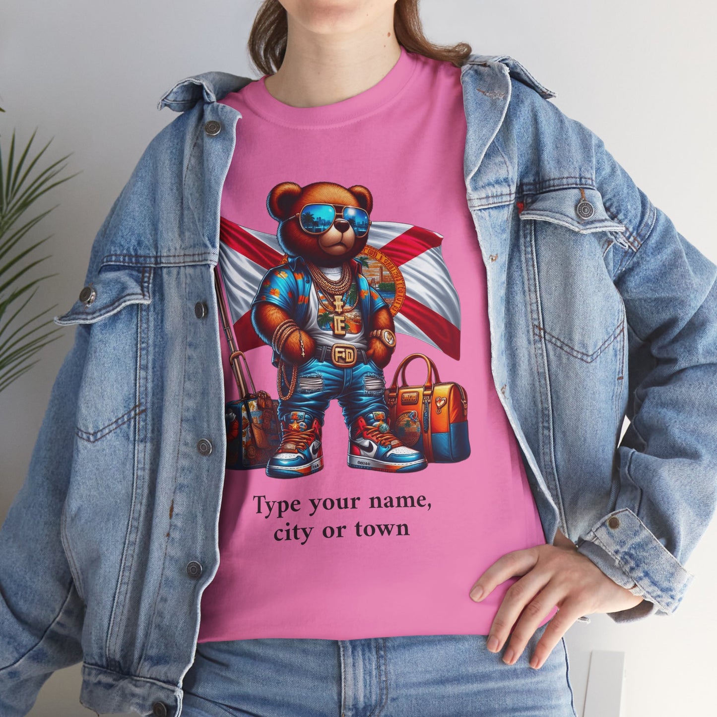 Florida Drip Bear (3) – Luxury Streetwear Graphic Tee - Personalized Unisex Shirt, also for Kids