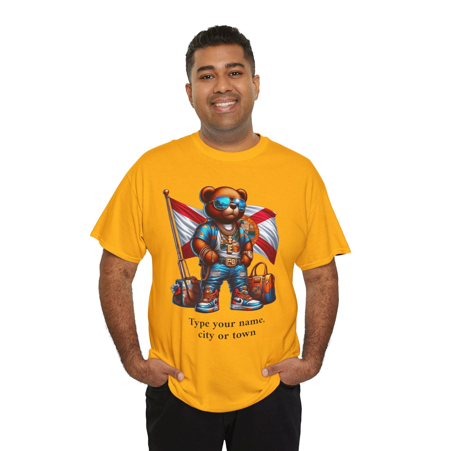 Florida Drip Bear (3) – Luxury Streetwear Graphic Tee - Personalized Unisex Shirt, also for Kids