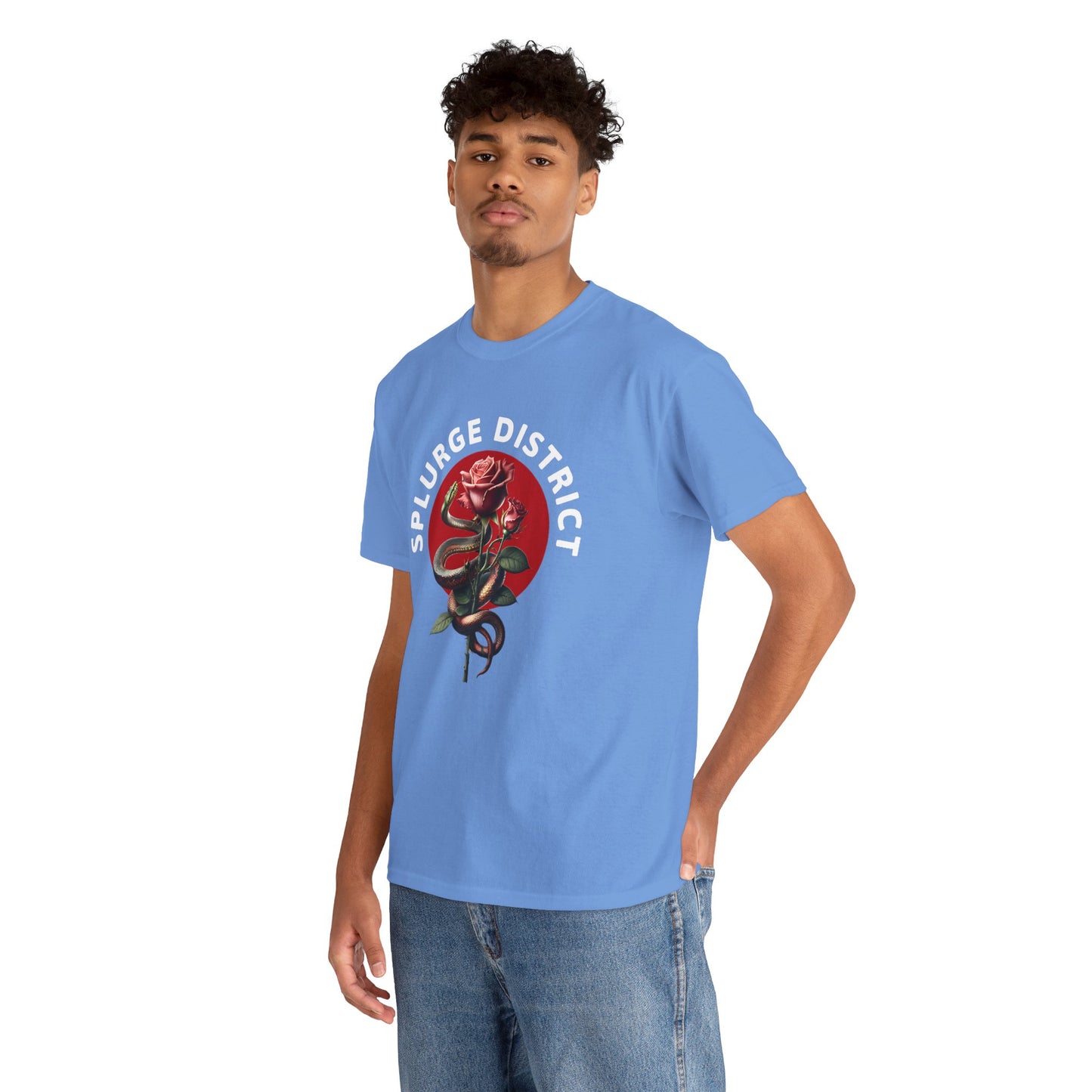 Splurge District Graphic Tee - with Rose Design