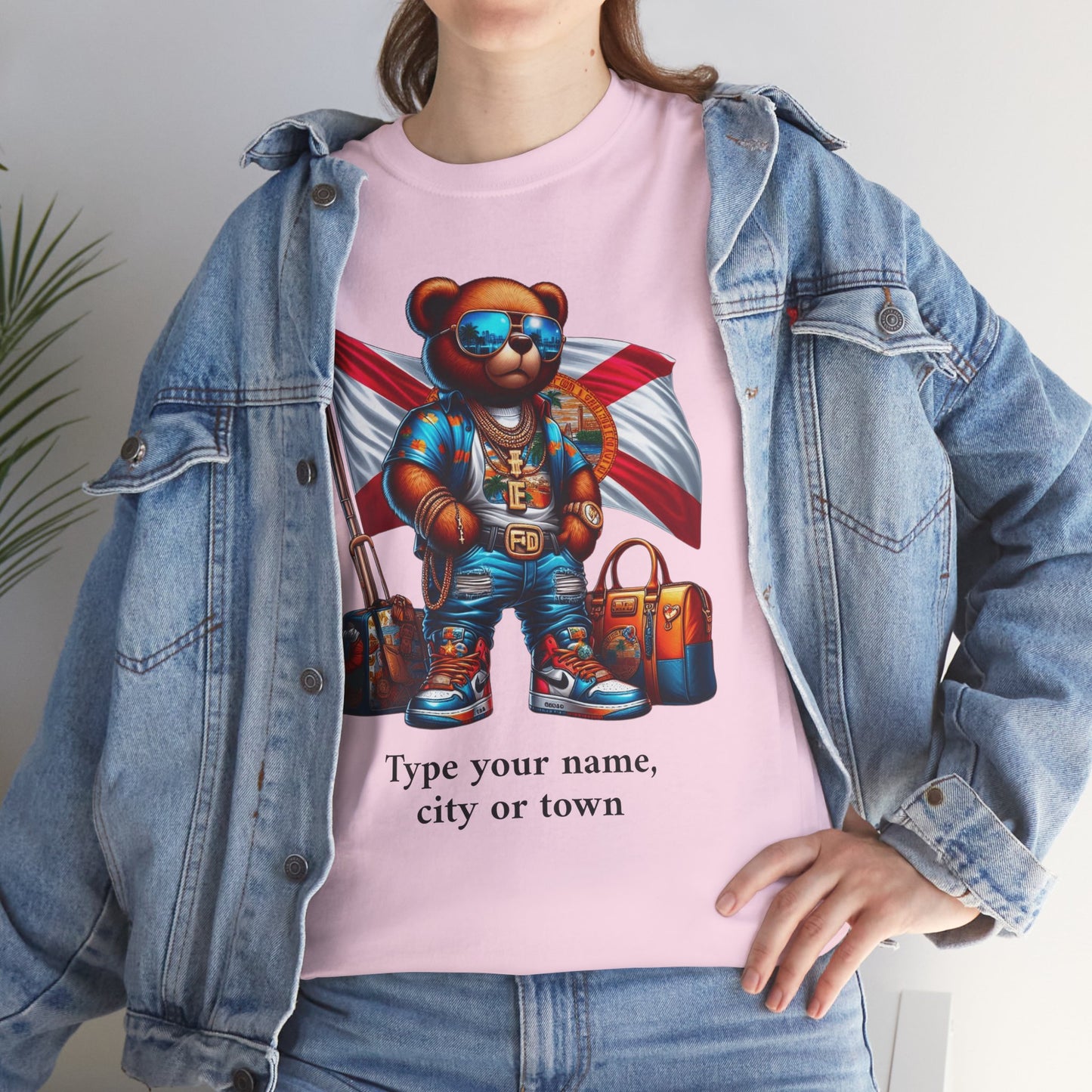 Florida Drip Bear (3) – Luxury Streetwear Graphic Tee - Personalized Unisex Shirt, also for Kids