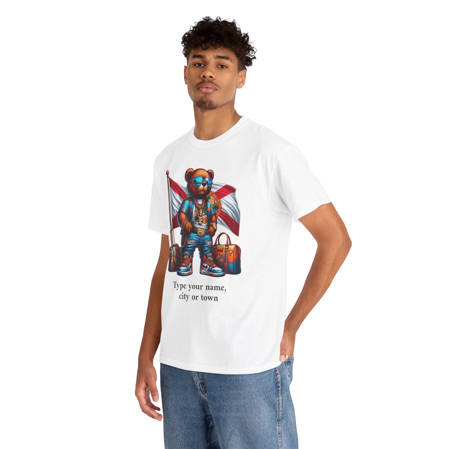 Florida Drip Bear (3) – Luxury Streetwear Graphic Tee - Personalized Unisex Shirt, also for Kids