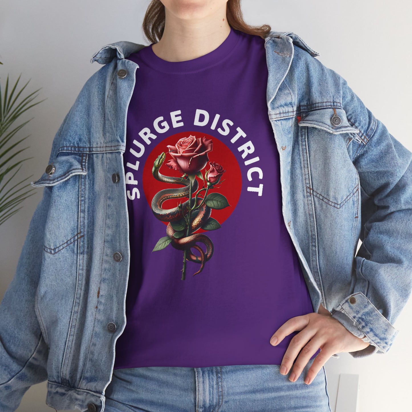Splurge District Graphic Tee - with Rose Design