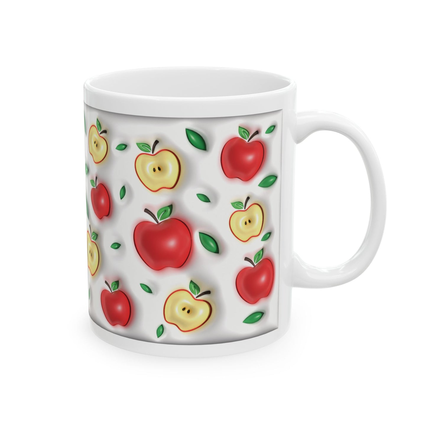 "Colorful Apple Pattern" Ceramic Mug (11oz, 15oz)