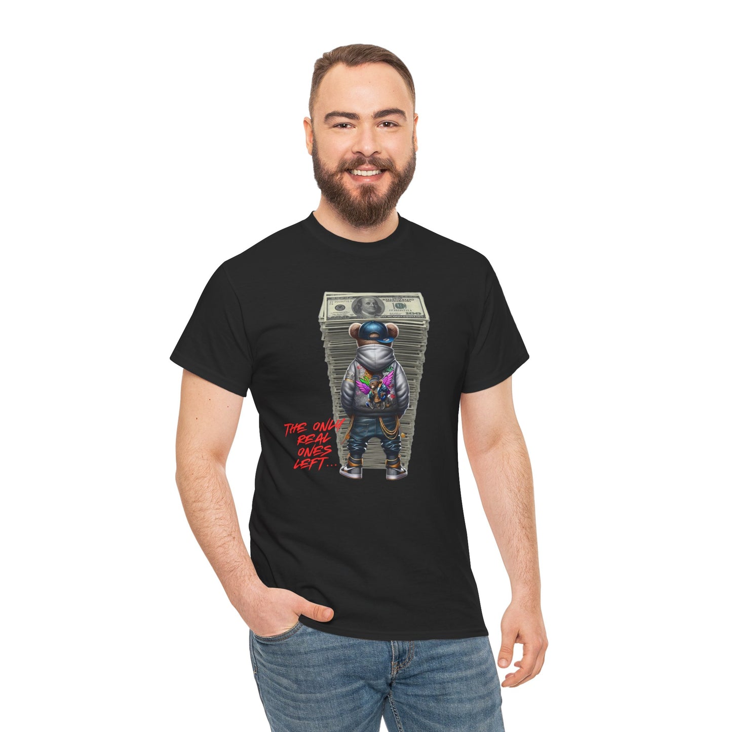 The Only Real Ones Left β Street Bear Stacked Money Graphic Tee