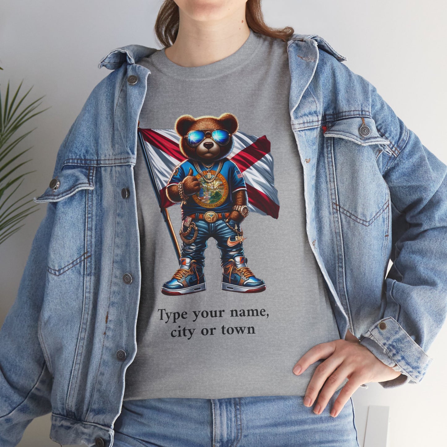 Florida Drip Bear #1 – Luxury Streetwear Graphic Tee - Personalized Unisex Shirt, also for Kids