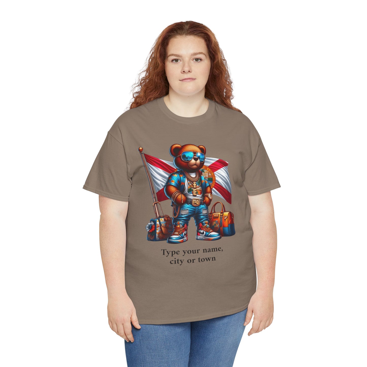 Florida Drip Bear (3) – Luxury Streetwear Graphic Tee - Personalized Unisex Shirt, also for Kids