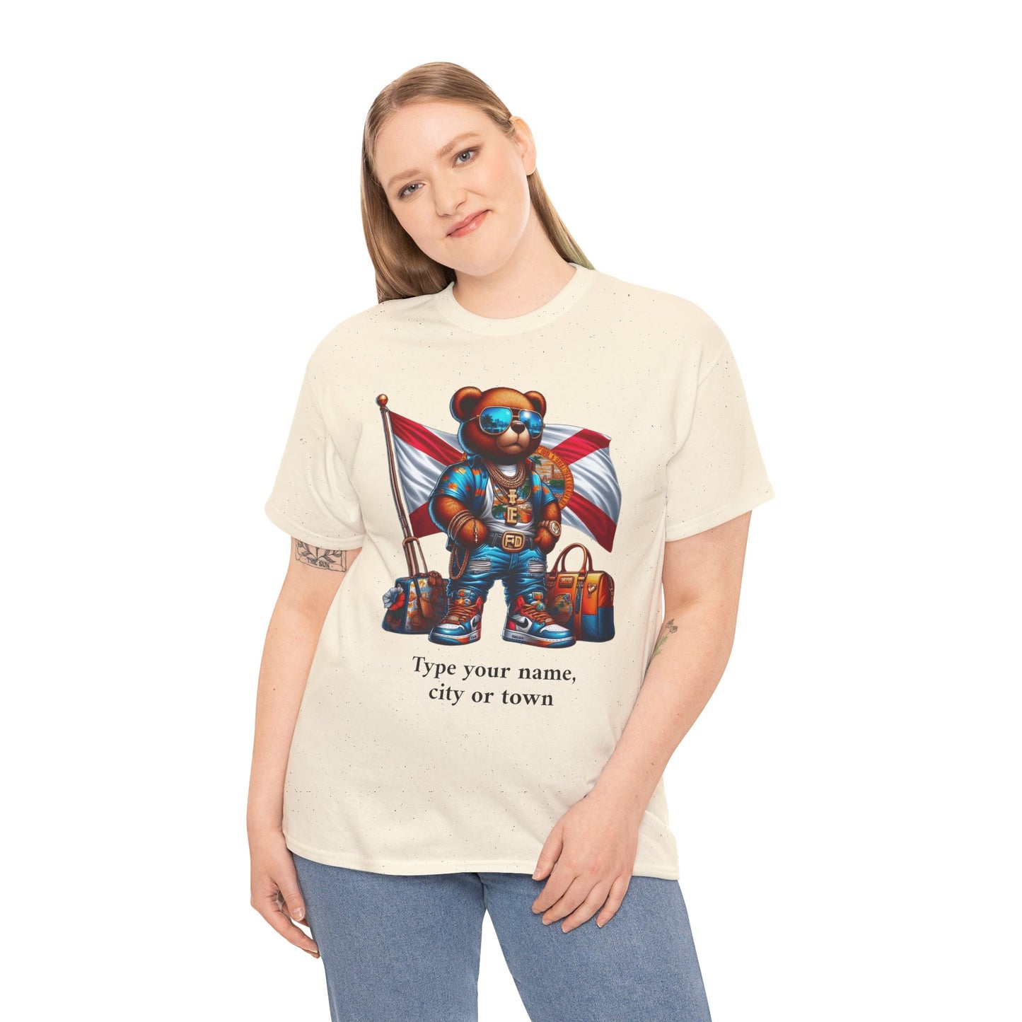 Florida Drip Bear (3) – Luxury Streetwear Graphic Tee - Personalized Unisex Shirt, also for Kids