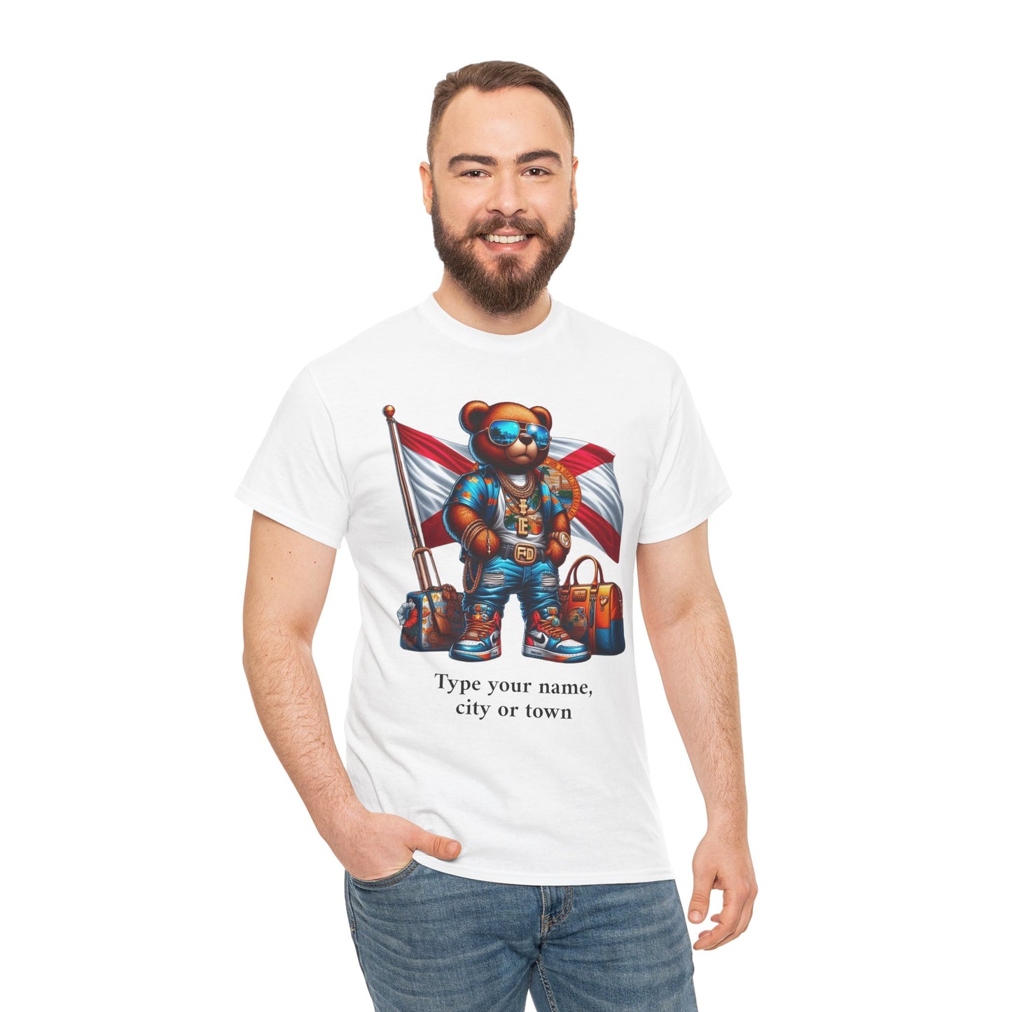Florida Drip Bear (3) – Luxury Streetwear Graphic Tee - Personalized Unisex Shirt, also for Kids
