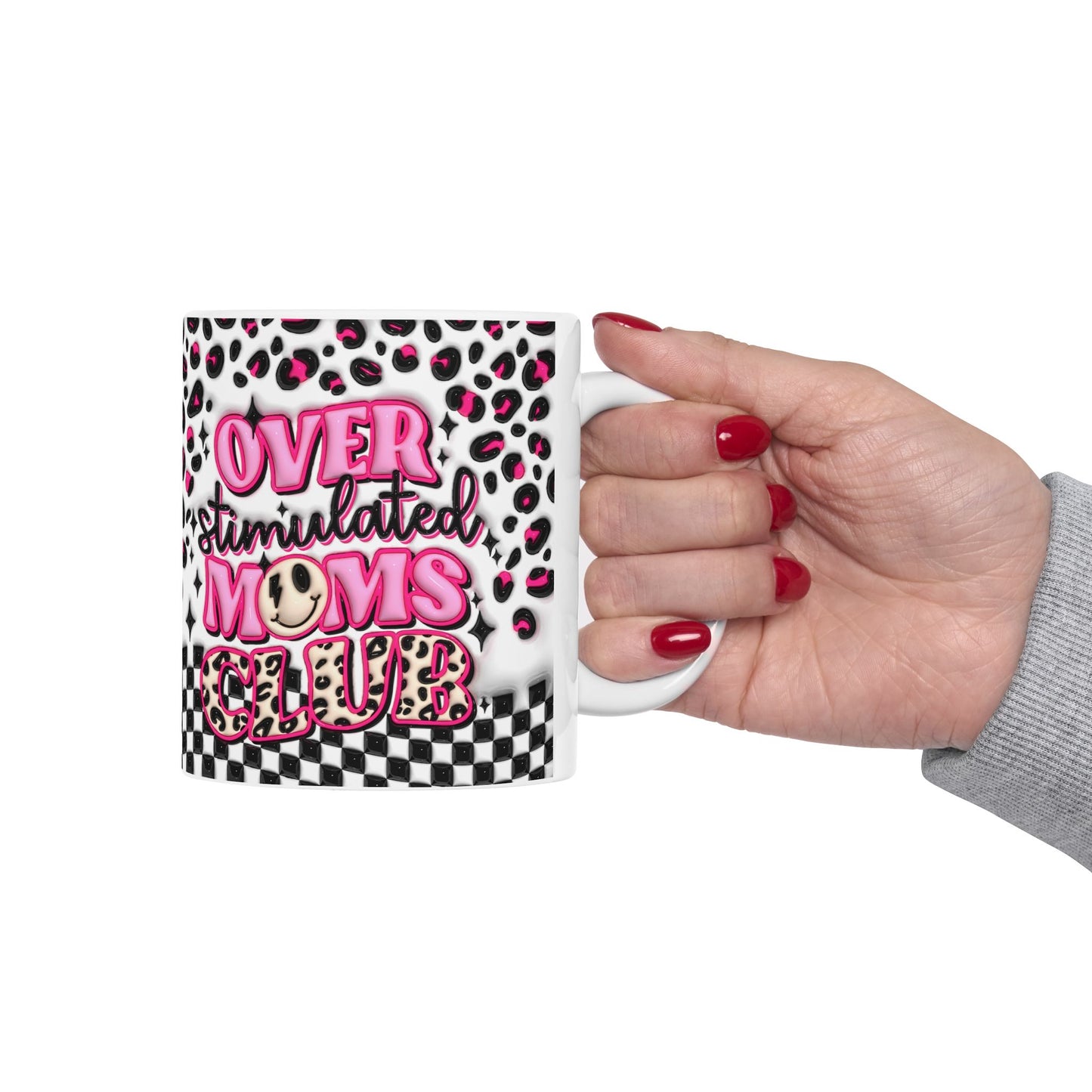 "Overstimulated Moms Club" Ceramic Mug (11oz, 15oz)