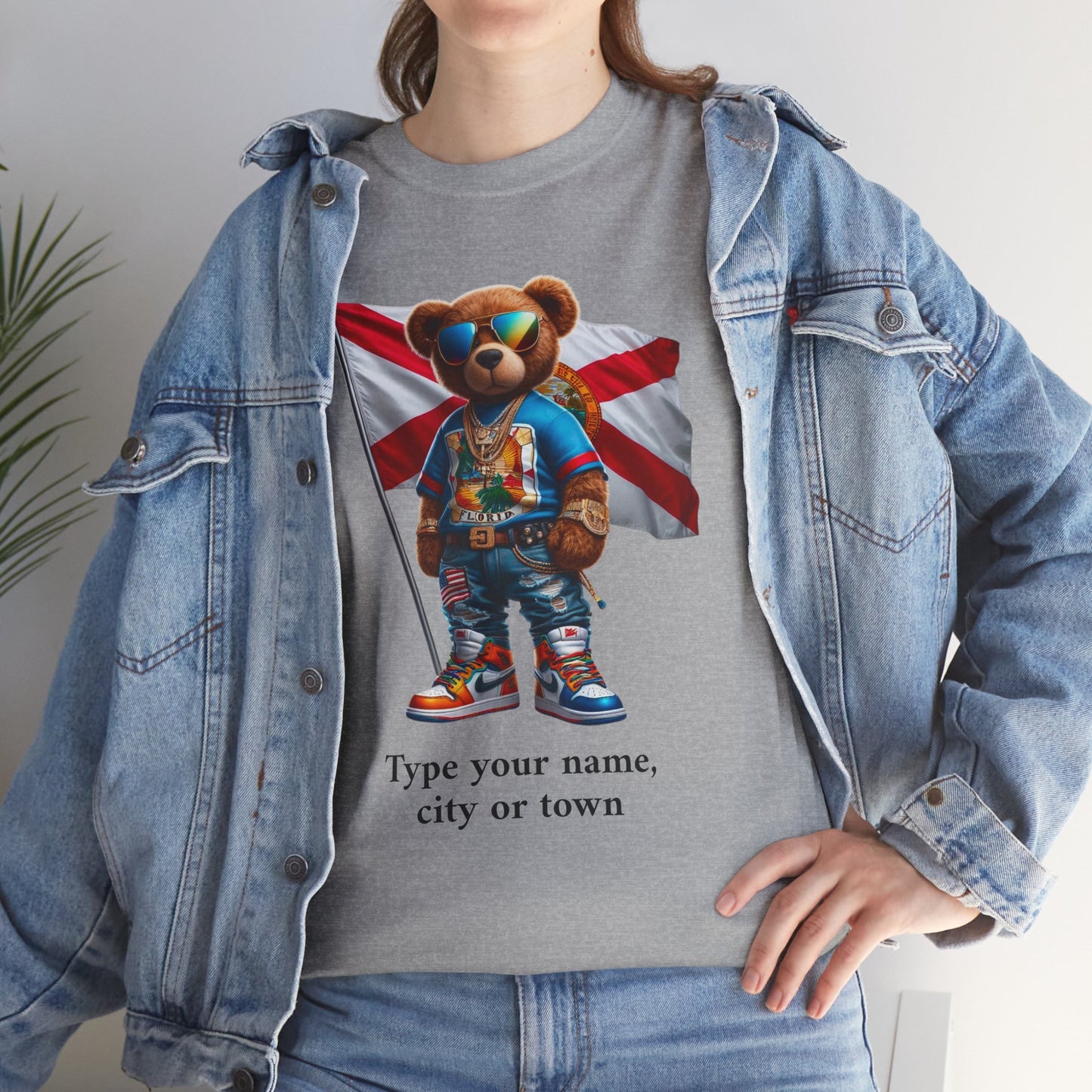 Florida Drip Bear #4 – Luxury Streetwear Graphic Tee - Personalized Unisex Shirt, also for Kids