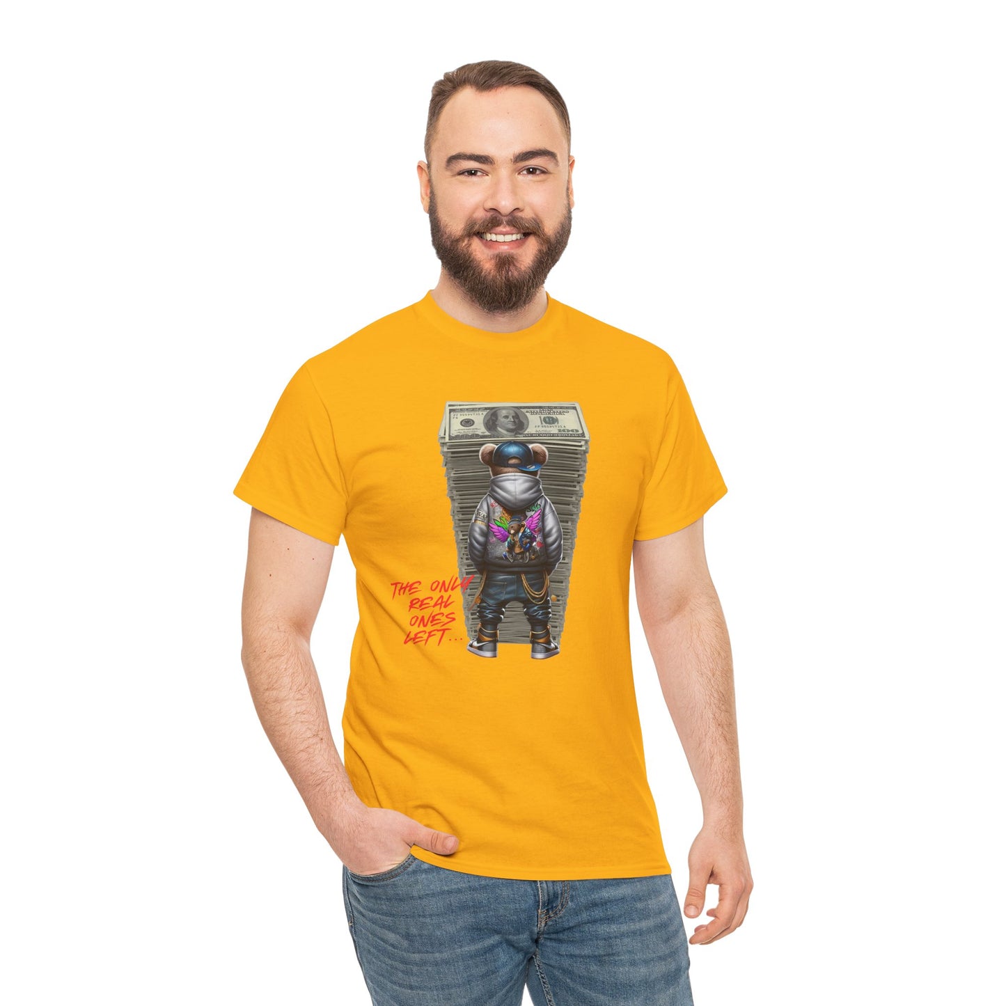 The Only Real Ones Left β Street Bear Stacked Money Graphic Tee
