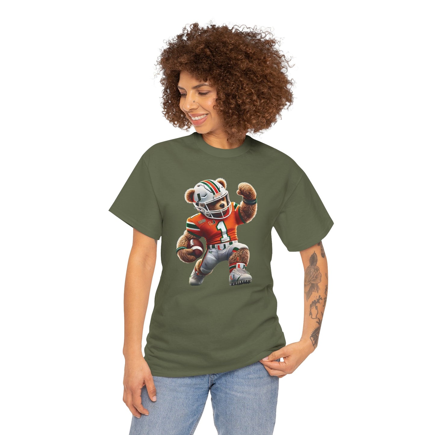 Miami Hurricanes Football Teddy Tee (Express Delivery available)