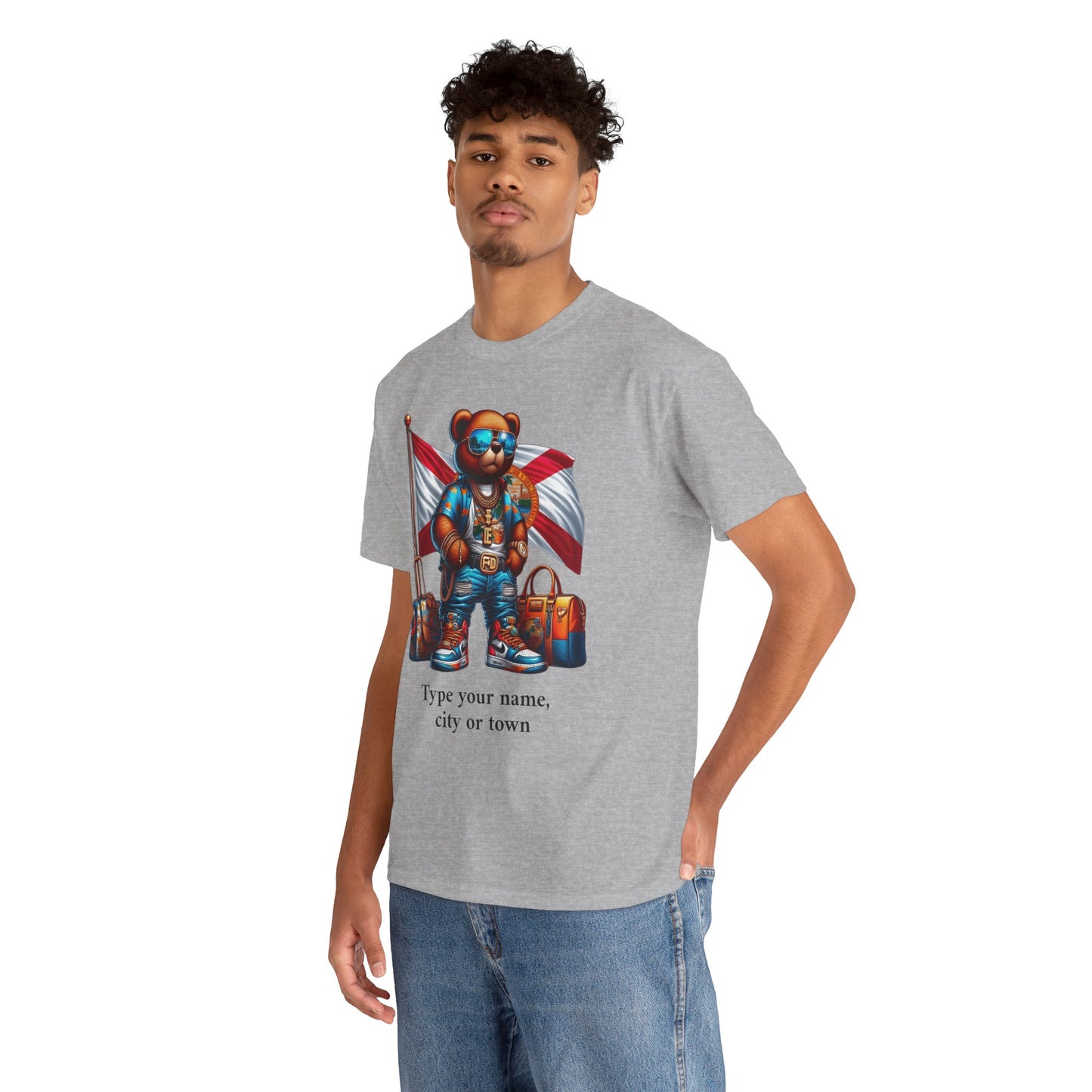Florida Drip Bear (3) – Luxury Streetwear Graphic Tee - Personalized Unisex Shirt, also for Kids