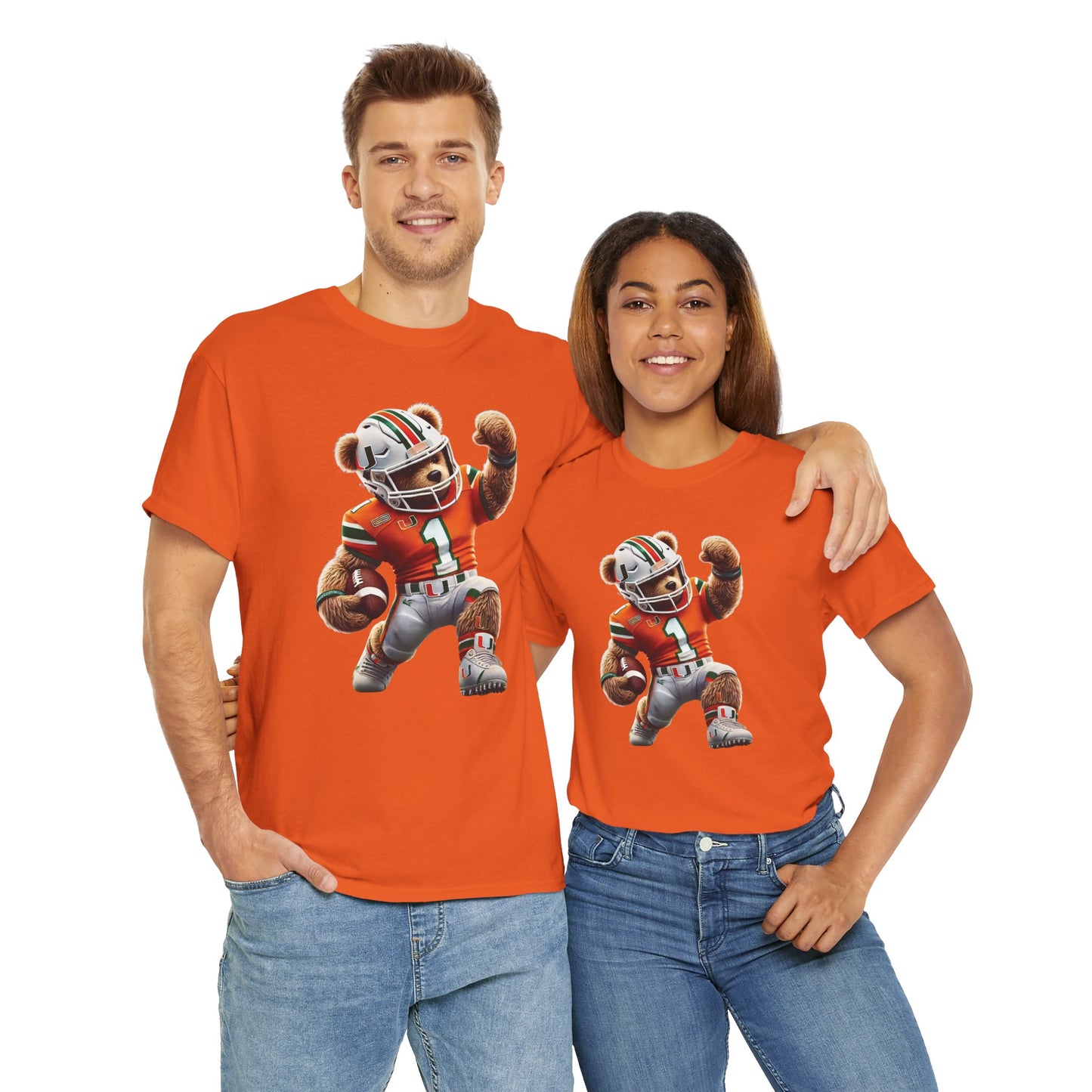 Miami Hurricanes Football Teddy Tee (Express Delivery available)