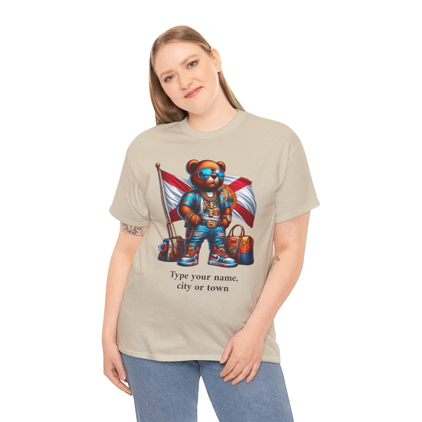 Florida Drip Bear (3) – Luxury Streetwear Graphic Tee - Personalized Unisex Shirt, also for Kids