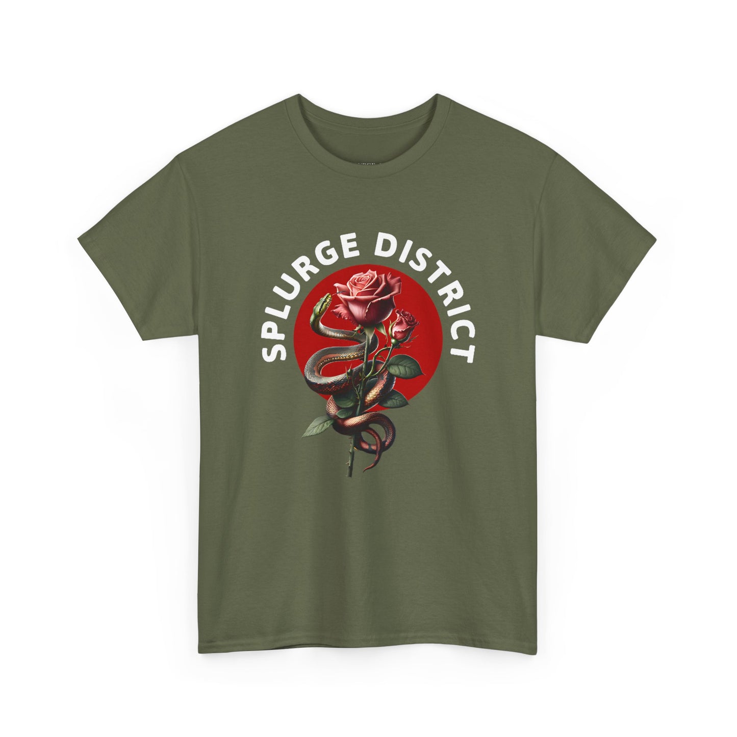 Splurge District Graphic Tee - with Rose Design
