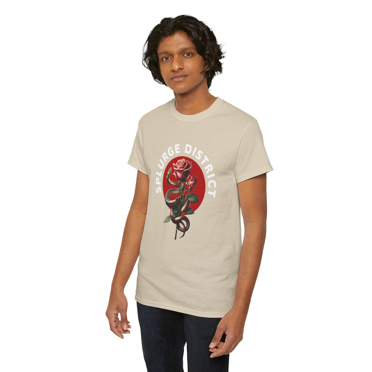 Splurge District Graphic Tee - with Rose Design