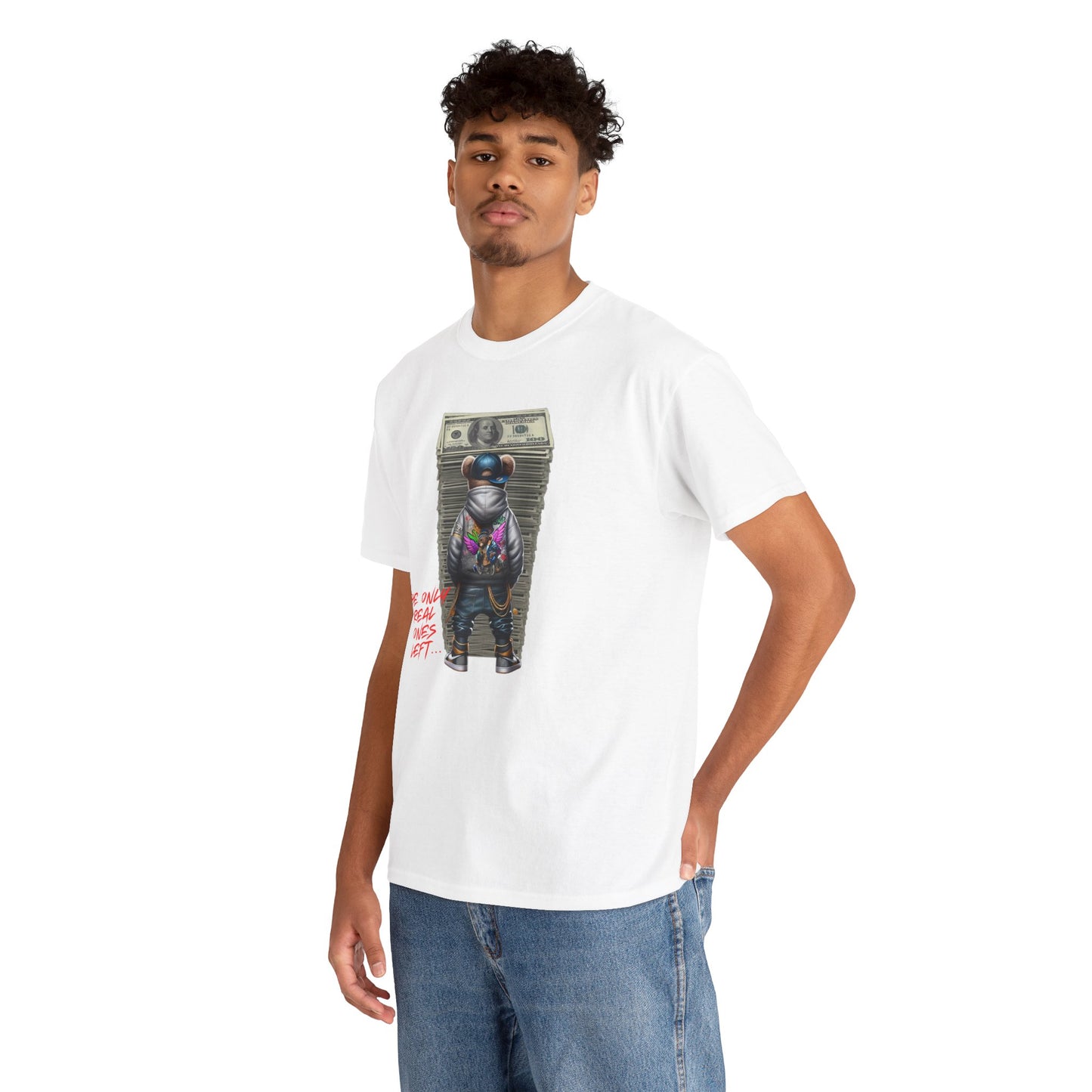 The Only Real Ones Left β Street Bear Stacked Money Graphic Tee