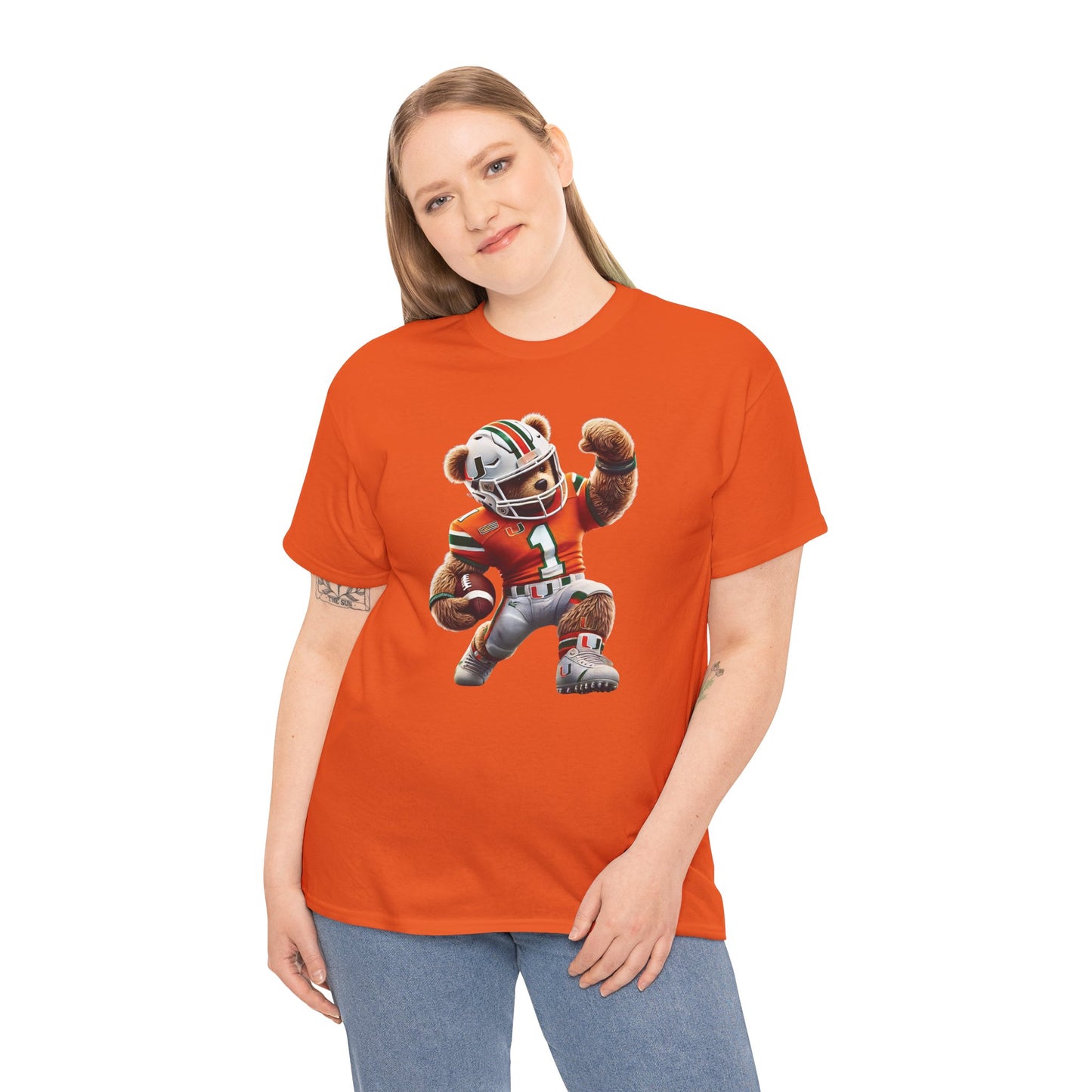 Miami Hurricanes Football Teddy Tee (Express Delivery available)