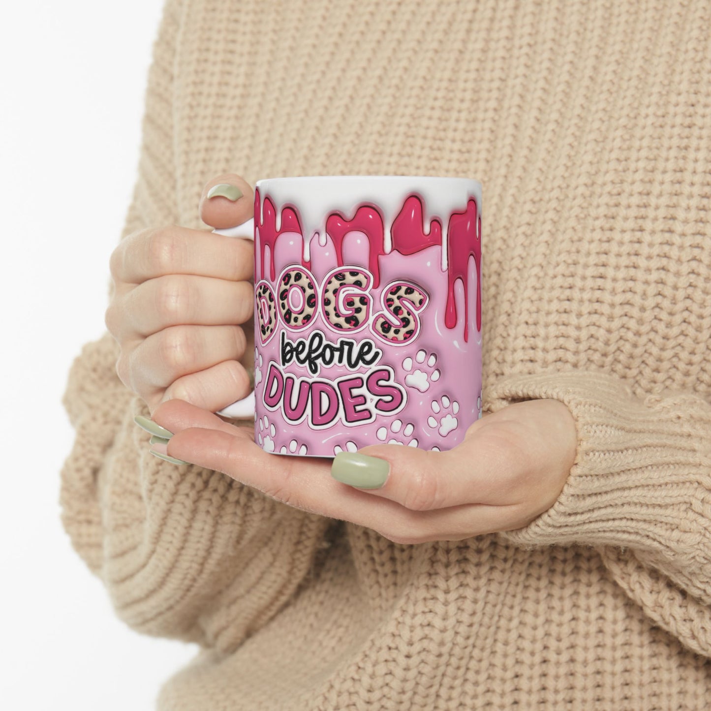 "Dogs before Dudes" Ceramic Mug (11oz, 15oz)