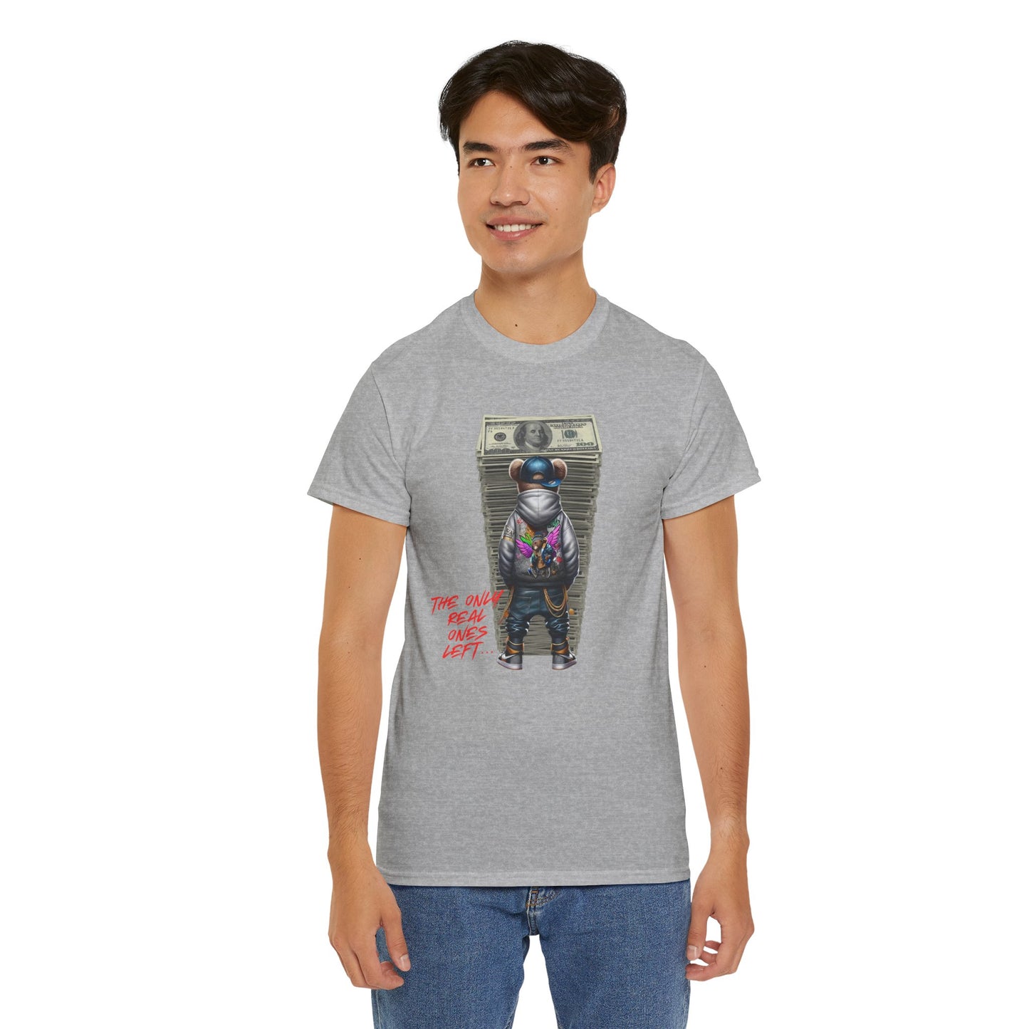 The Only Real Ones Left β Street Bear Stacked Money Graphic Tee
