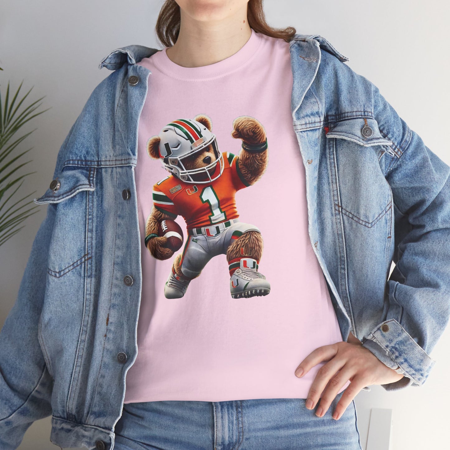 Miami Hurricanes Football Teddy Tee (Express Delivery available)