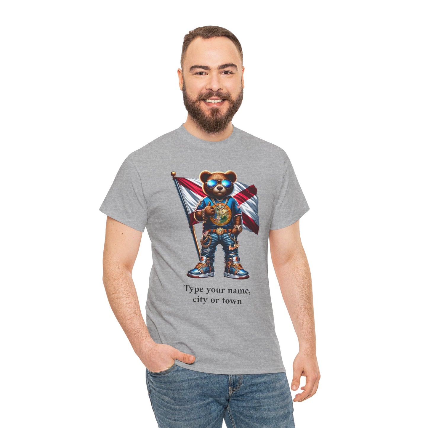 Florida Drip Bear #1 – Luxury Streetwear Graphic Tee - Personalized Unisex Shirt, also for Kids
