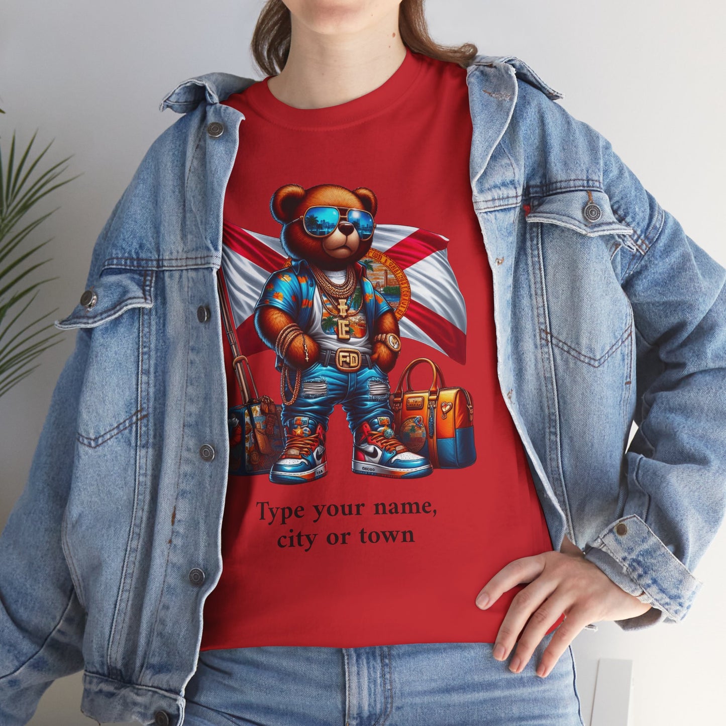 Florida Drip Bear (3) – Luxury Streetwear Graphic Tee - Personalized Unisex Shirt, also for Kids