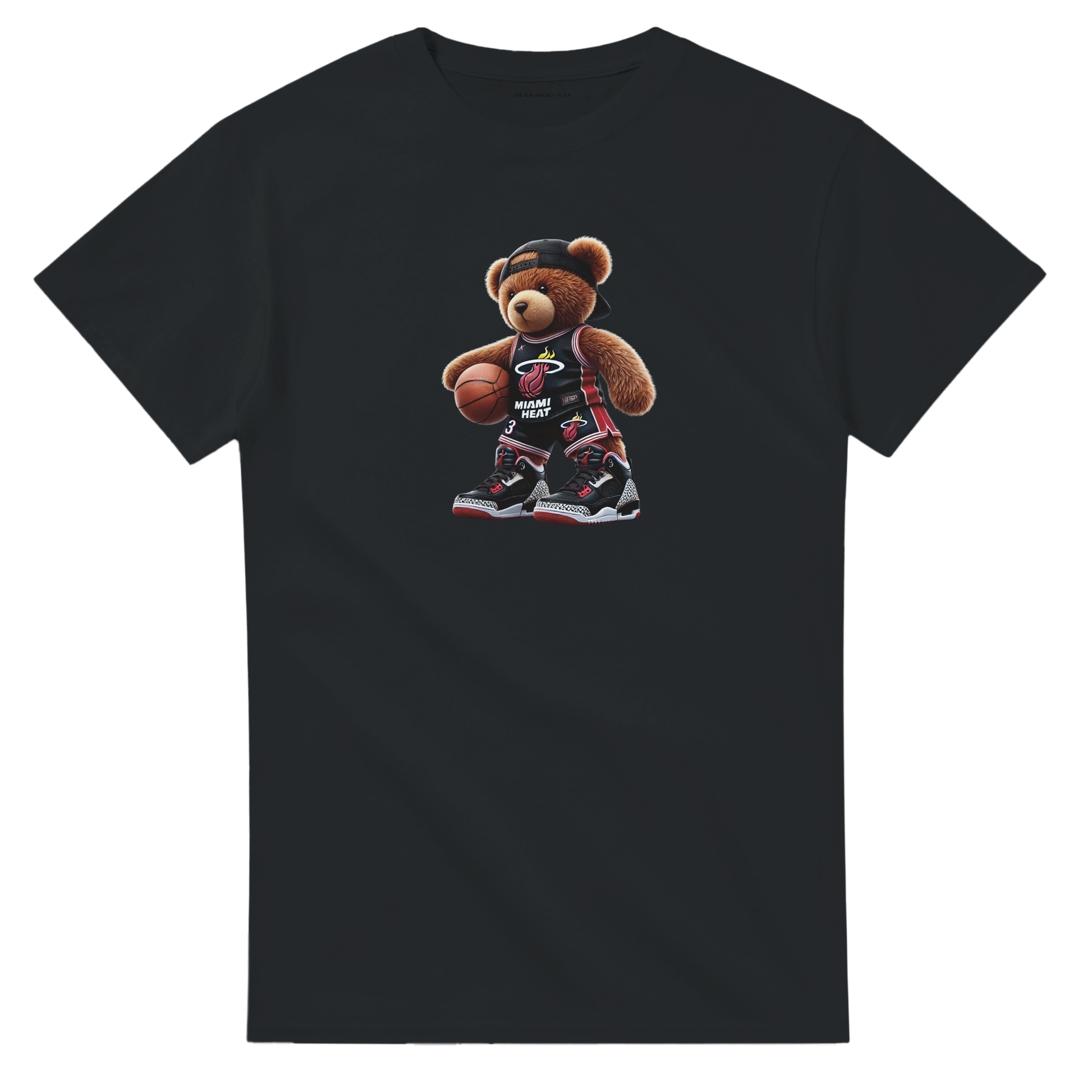 Urban Teddy Tee – Miami Heat Inspired Cotton T-Shirt for Men & Women