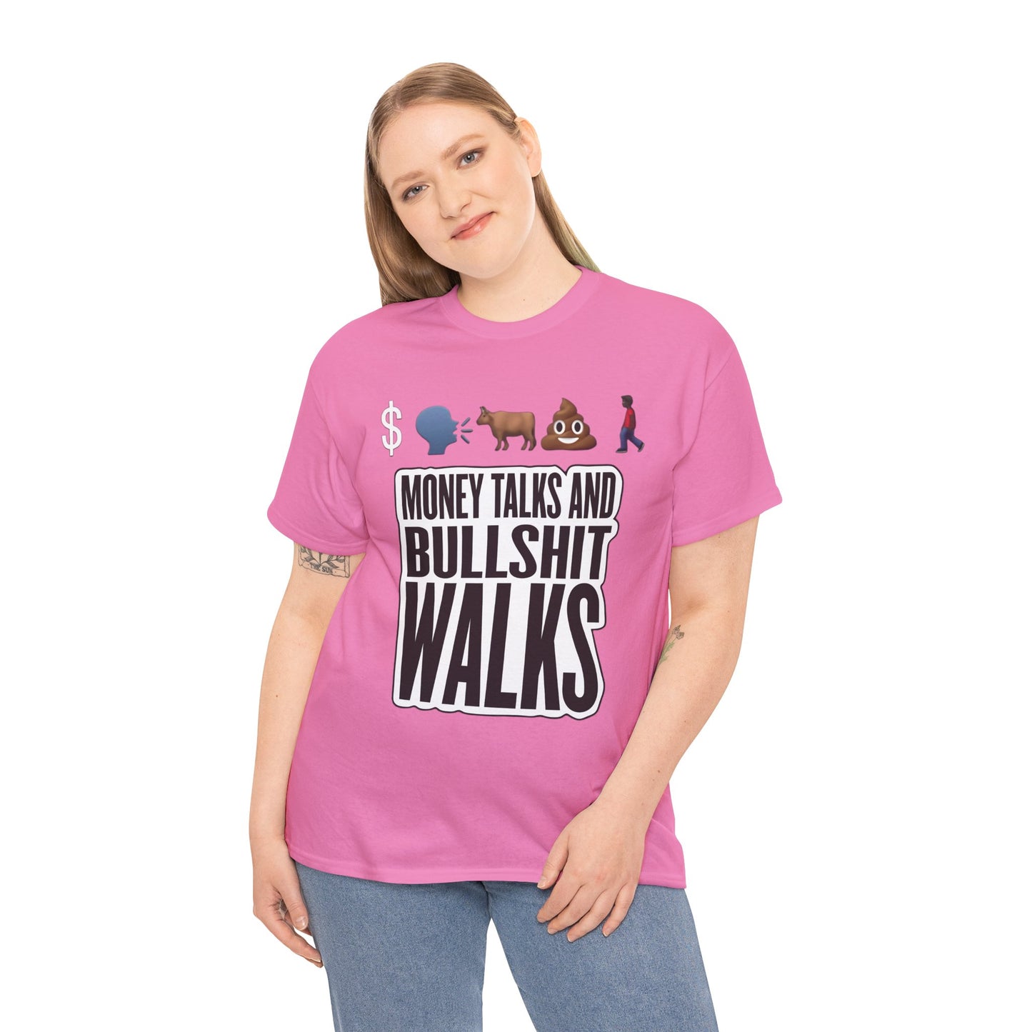 Funny Graphic Tee – "Money Talks and Bull---- Walks" | Bold & Sarcastic Statement Shirt