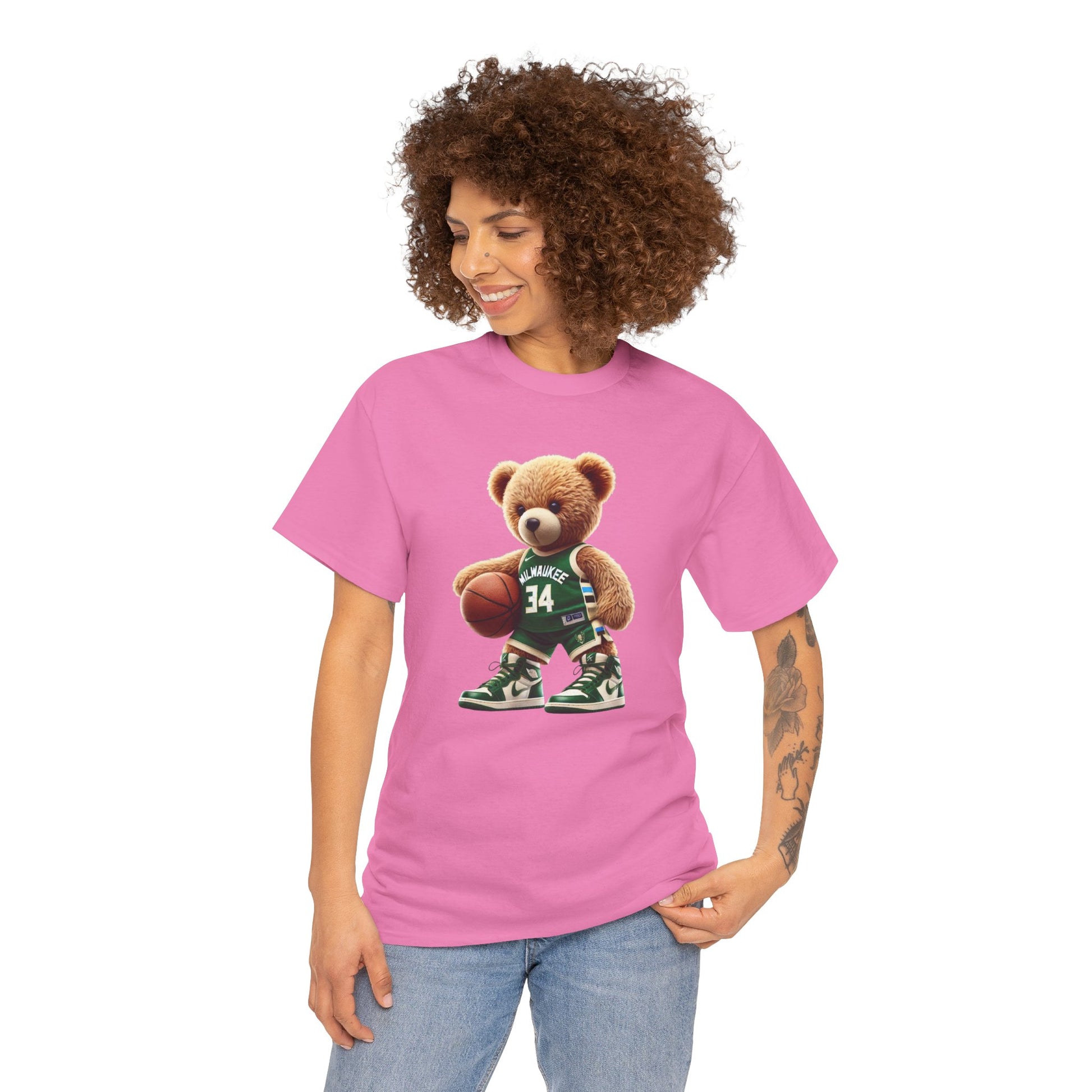 Milwaukee Bucks Teddy Bear Unisex Tee - Express Delivery available