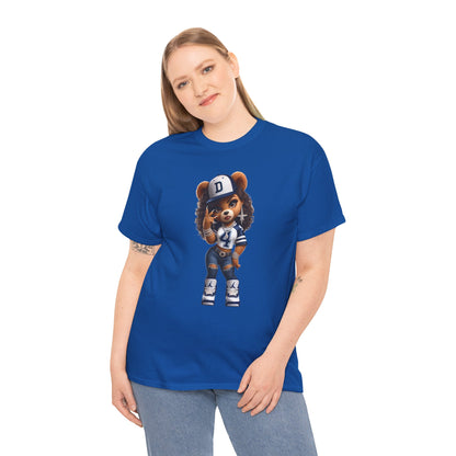 Urban Ms. Teddy Bear Tee Dallas Cowboys | Trendy Streetwear Graphic Shirt