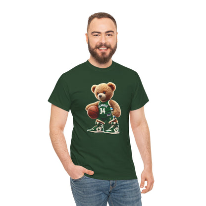 Milwaukee Bucks Teddy Bear Unisex Tee - Express Delivery available
