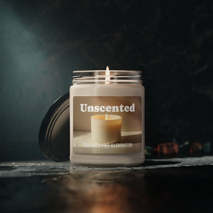 Unscented Soy Wax Candle, 9oz