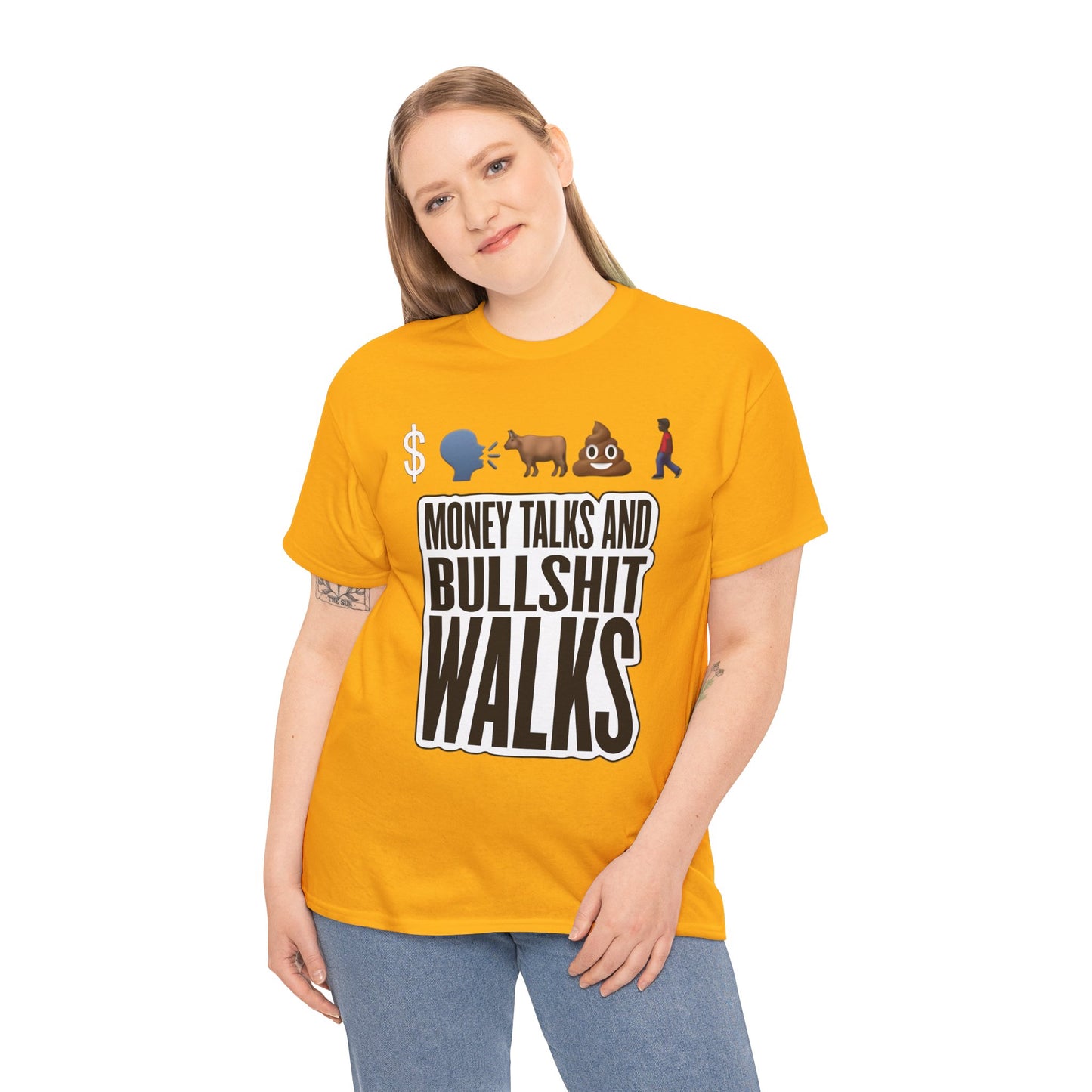 Funny Graphic Tee – "Money Talks and Bull---- Walks" | Bold & Sarcastic Statement Shirt