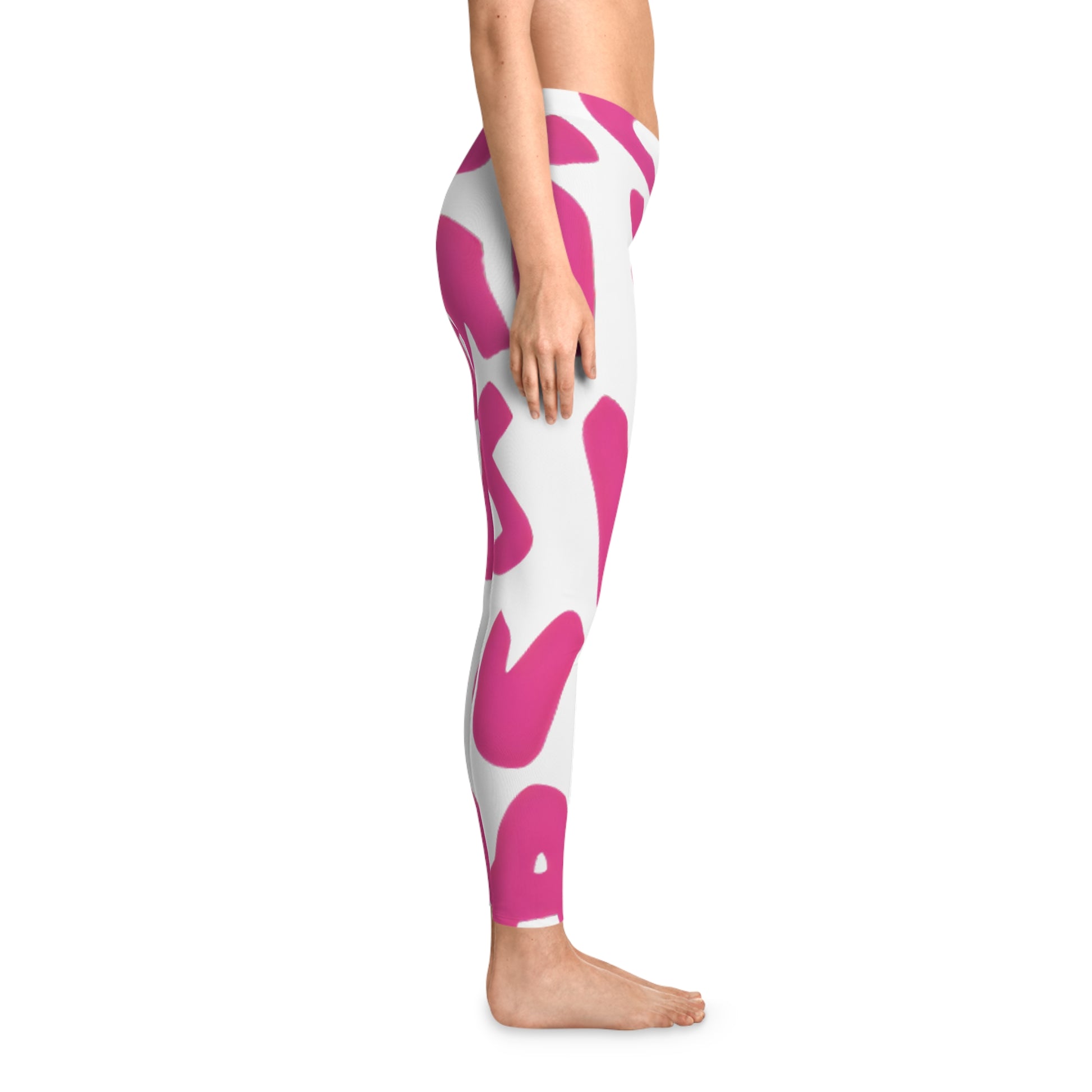 Pink Graffiti Luxe Leggings - Street Art Designer-Inspired