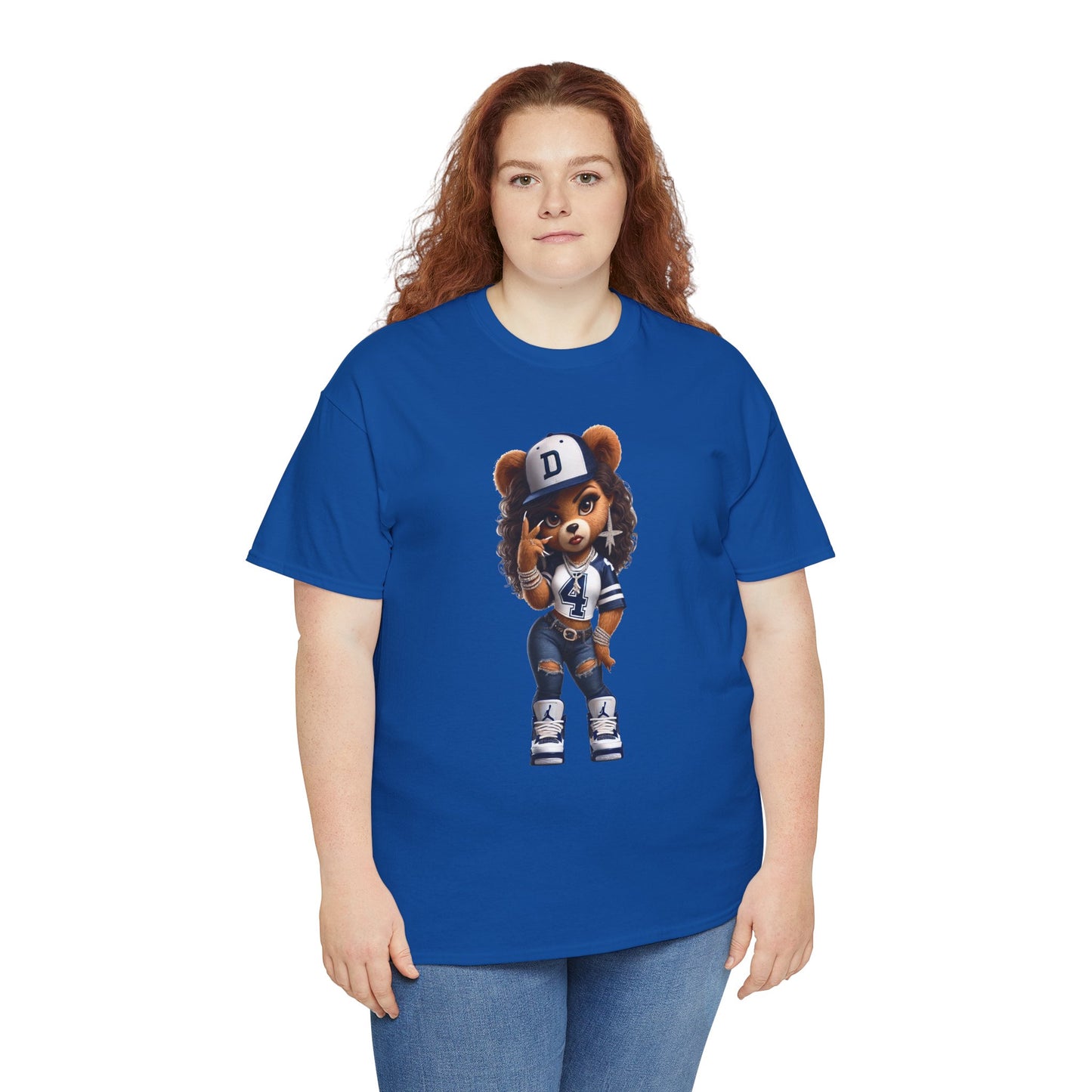 Urban Ms. Teddy Bear Tee Dallas Cowboys | Trendy Streetwear Graphic Shirt