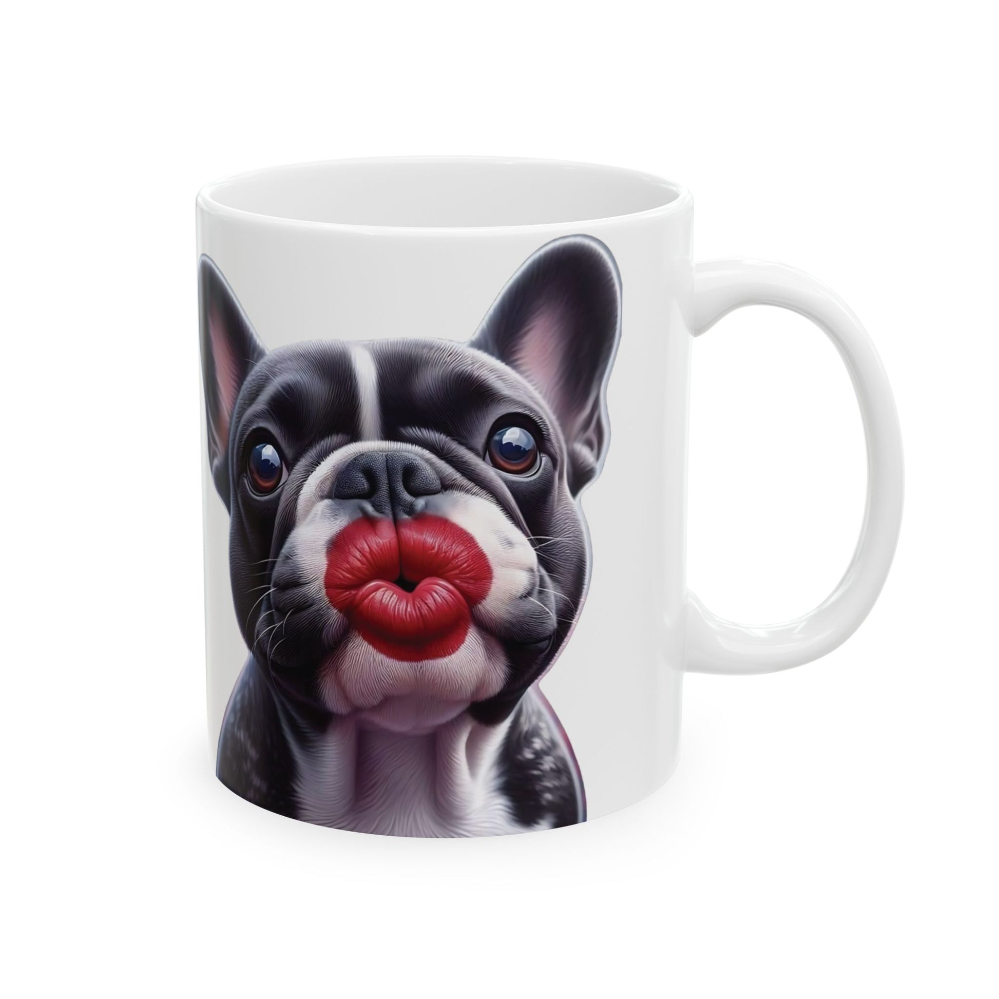 French Bulldog Blowing Kiss Mug (11oz & 15oz)
