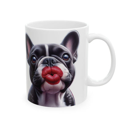 French Bulldog Blowing Kiss Mug (11oz & 15oz)